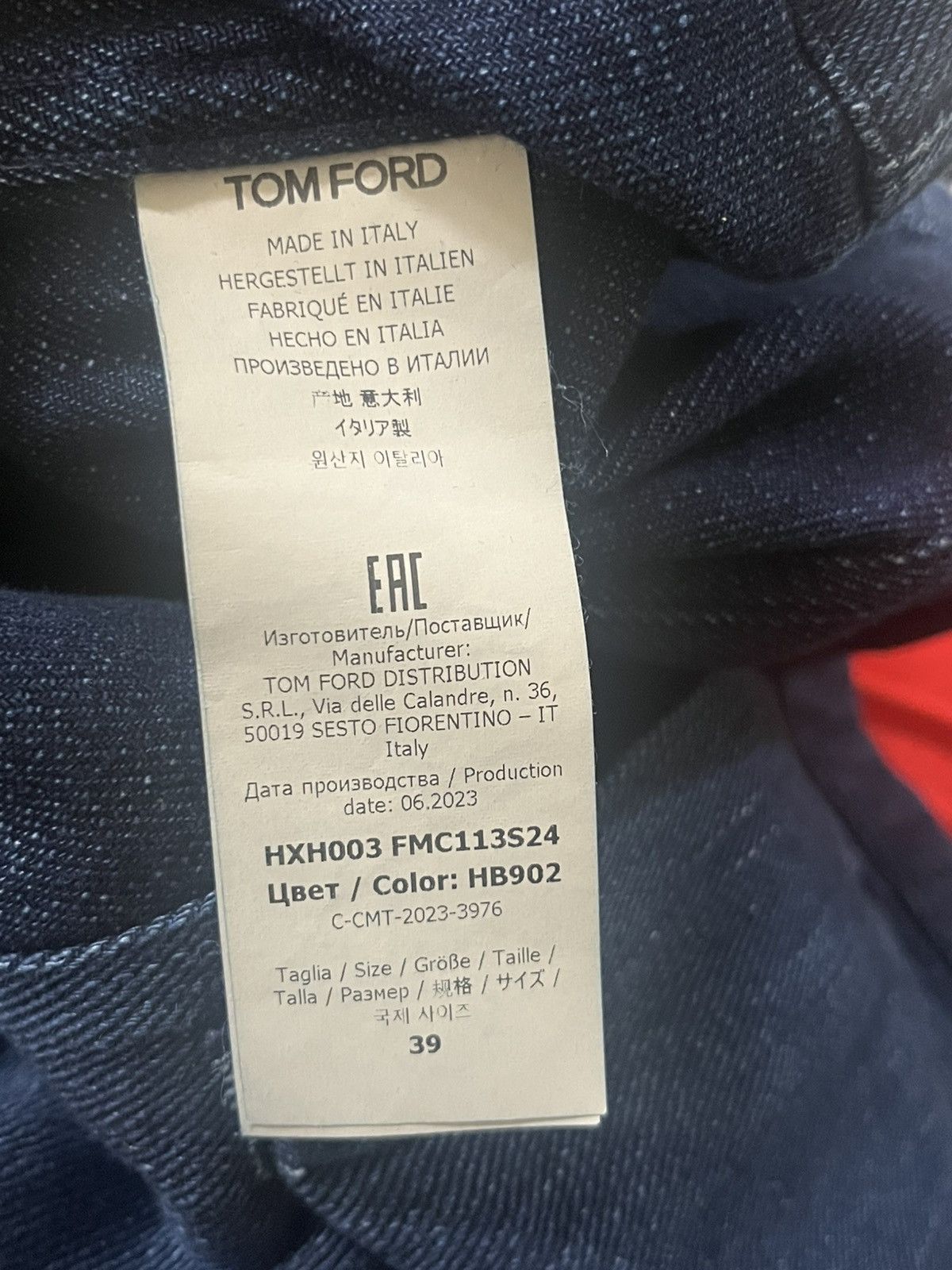 Tom Ford Tom Ford Dark Wash Denim Overshirt Sz 39 Size US S / EU 44-46 / 1 - 9 Thumbnail