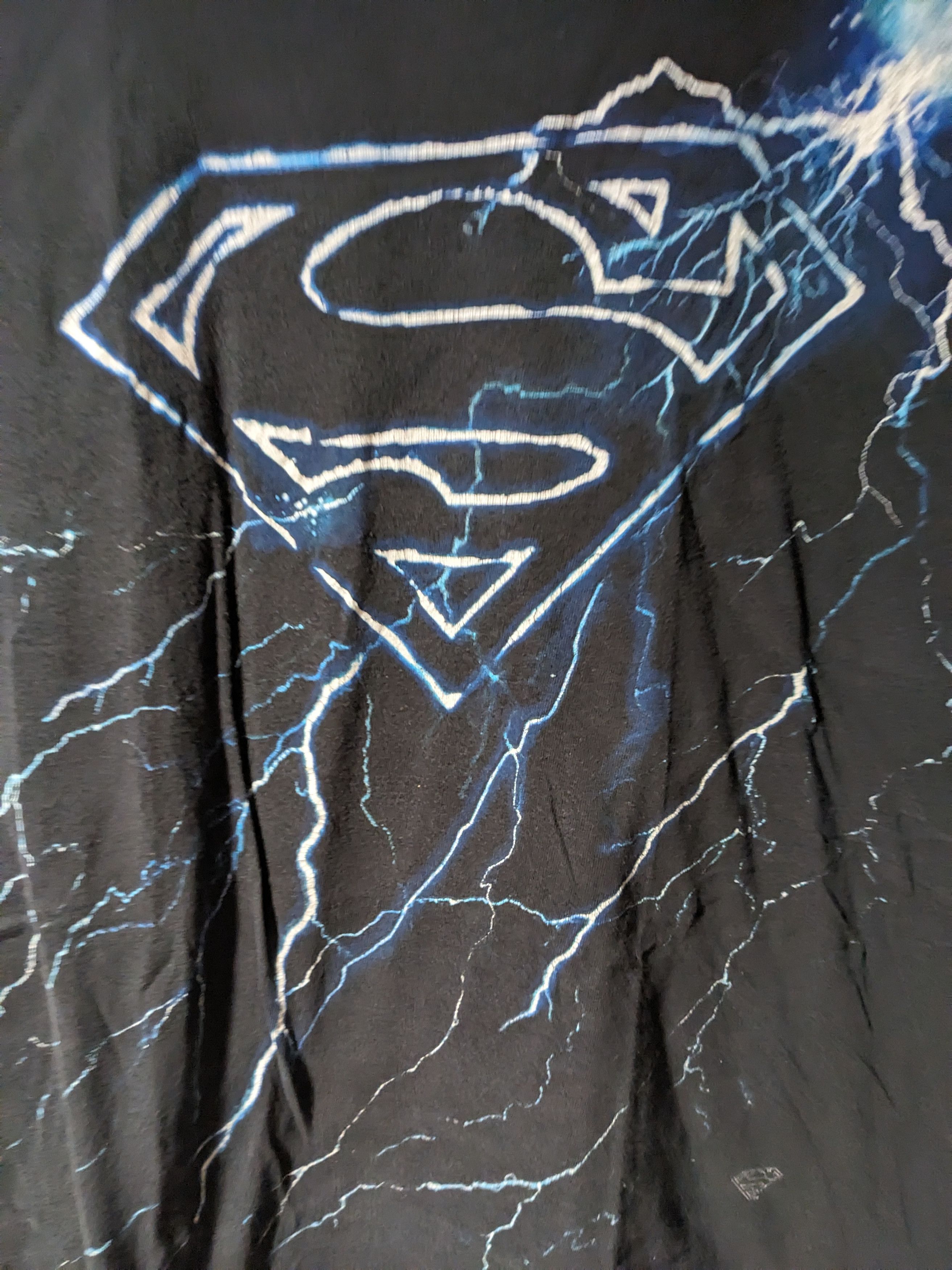 Cartoon Network × DC Comics Superman Lighting Logo DC Comic Black X-Large T-Shirt Size US XL / EU 56 / 4 - 2 Thumbnail