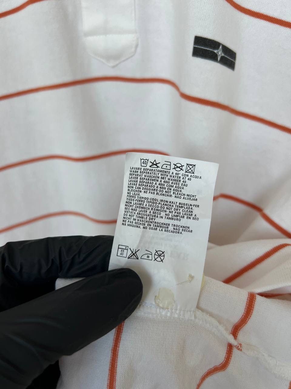 Stone Island Stone Island Denims Vintage Striped Polo Shirt Mens Size M/L Size US M / EU 48-50 / 2 - 13 Thumbnail