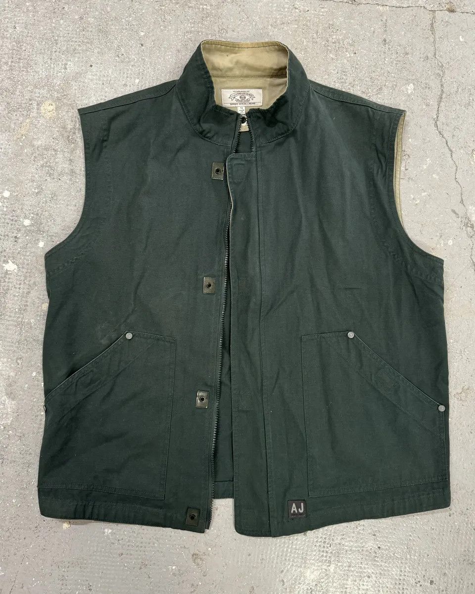Armani 1990s Armani Archive Deep Green Vest Jacket Size US L / EU 52-54 / 3 - 3 Thumbnail