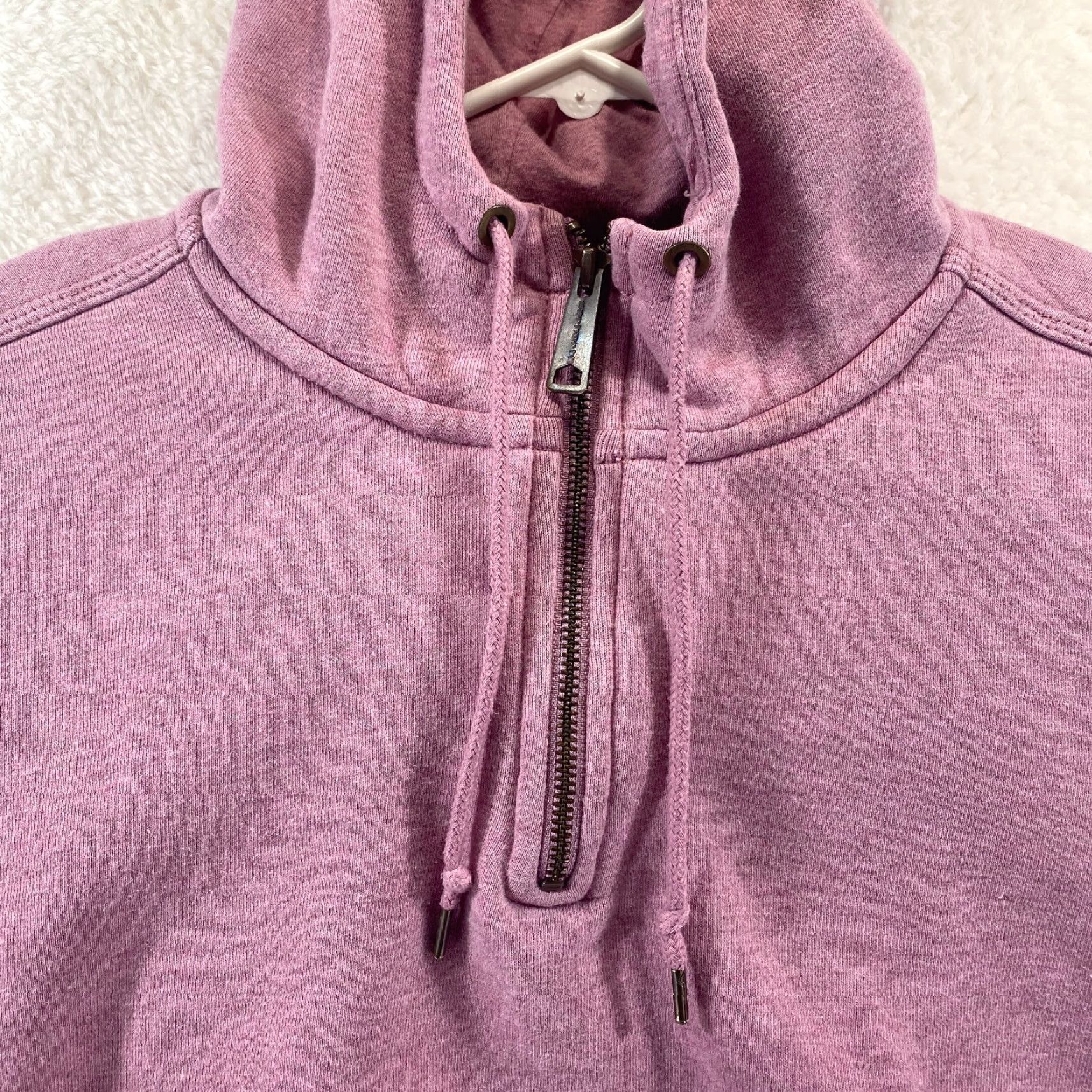 Carhartt Carhartt Pink Womens 2XL Hoodie Hooded Sweatshirt 1/4 Zip Pullover Pockets Nike Size XXL / US 16-18 / IT 52-54 - 3 Thumbnail