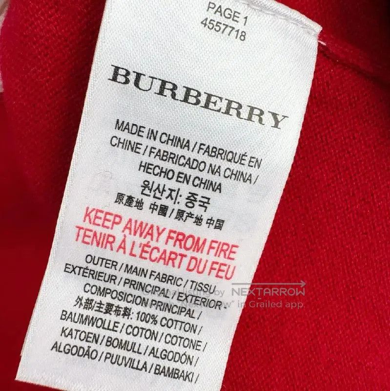 Burberry Burberry Women's Rose Red Knitted Cardigan. Size M / US 6-8 / IT 42-44 - 4 Thumbnail