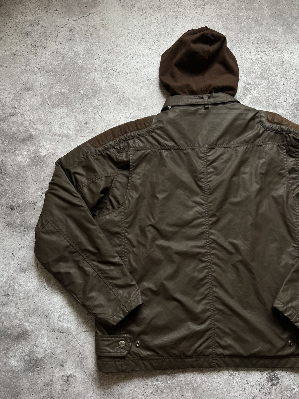 Harley Davidson × Vintage Harley Davidson Hooded Jacket Brown Size US XL / EU 56 / 4 - 9 Thumbnail