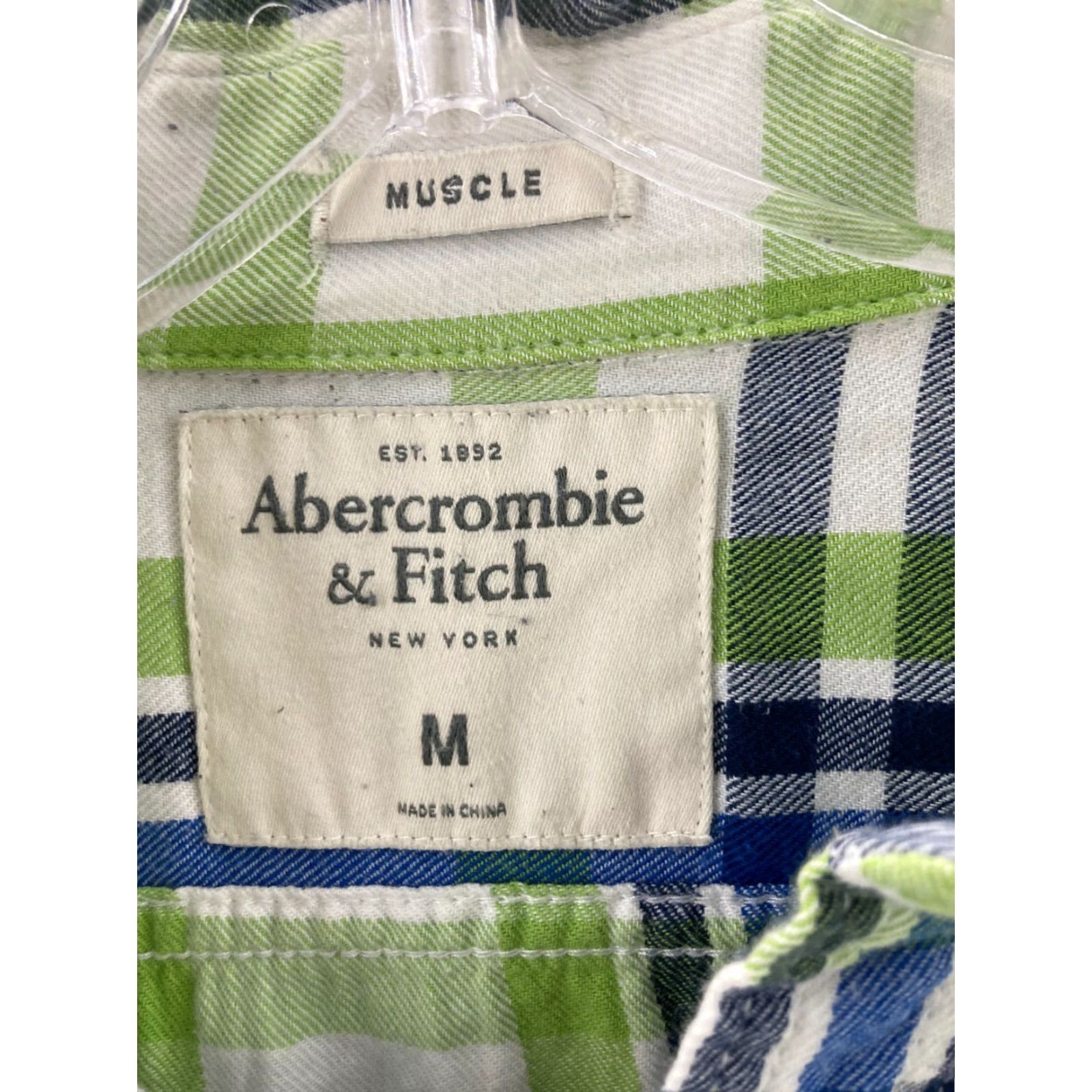Abercrombie & Fitch Abercrombie & Fitch Shirt Mens Medium Plaid Button Up Y2K Vintage Muscle Fit Size US M / EU 48-50 / 2 - 5 Thumbnail