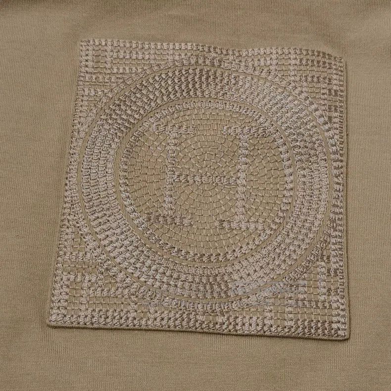 Hermes Hermes Pure cotton logo patterned round-neck dress Size XS / US 0-2 / IT 36-38 - 3 Thumbnail