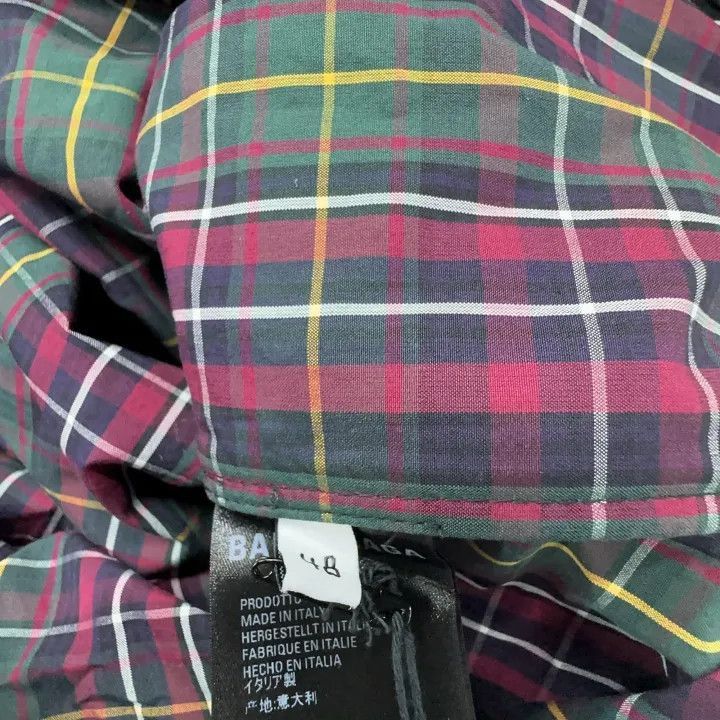 Balenciaga Balenciaga Plaid Zip-Up Jacket for Men 0079-2507 Size US L / EU 52-54 / 3 - 6 Thumbnail