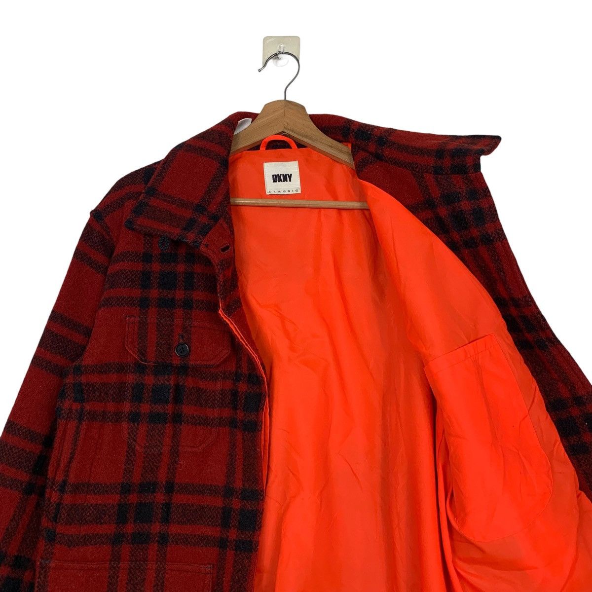 DKNY Vintage 90's DKNY CLASSIC Checked Flannel Jacket #2736-C123 Size US S / EU 44-46 / 1 - 10 Thumbnail