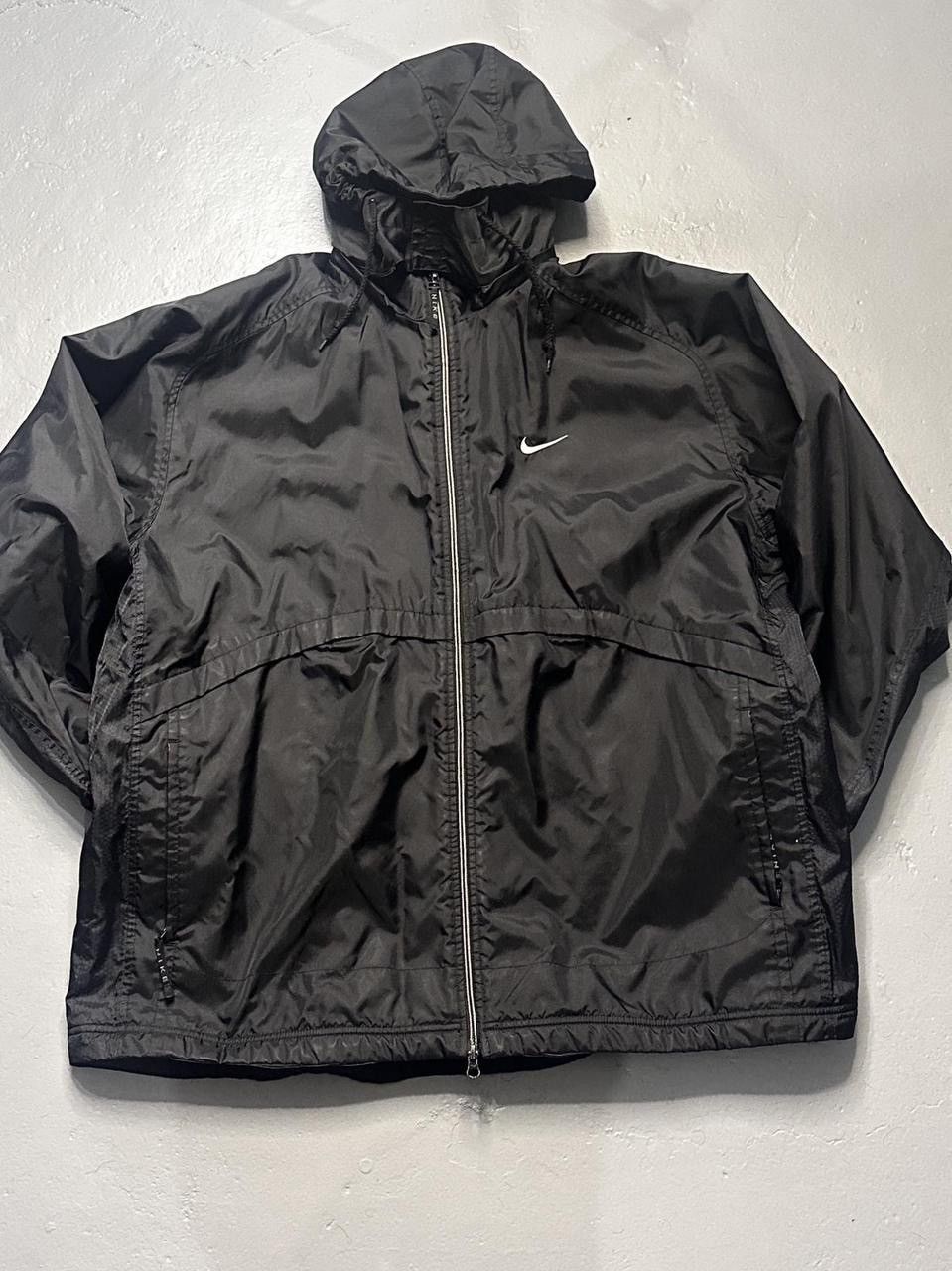 Nike Vintage Nike jacket in black with a grey inner lining Size US XL / EU 56 / 4 - 1 Thumbnail