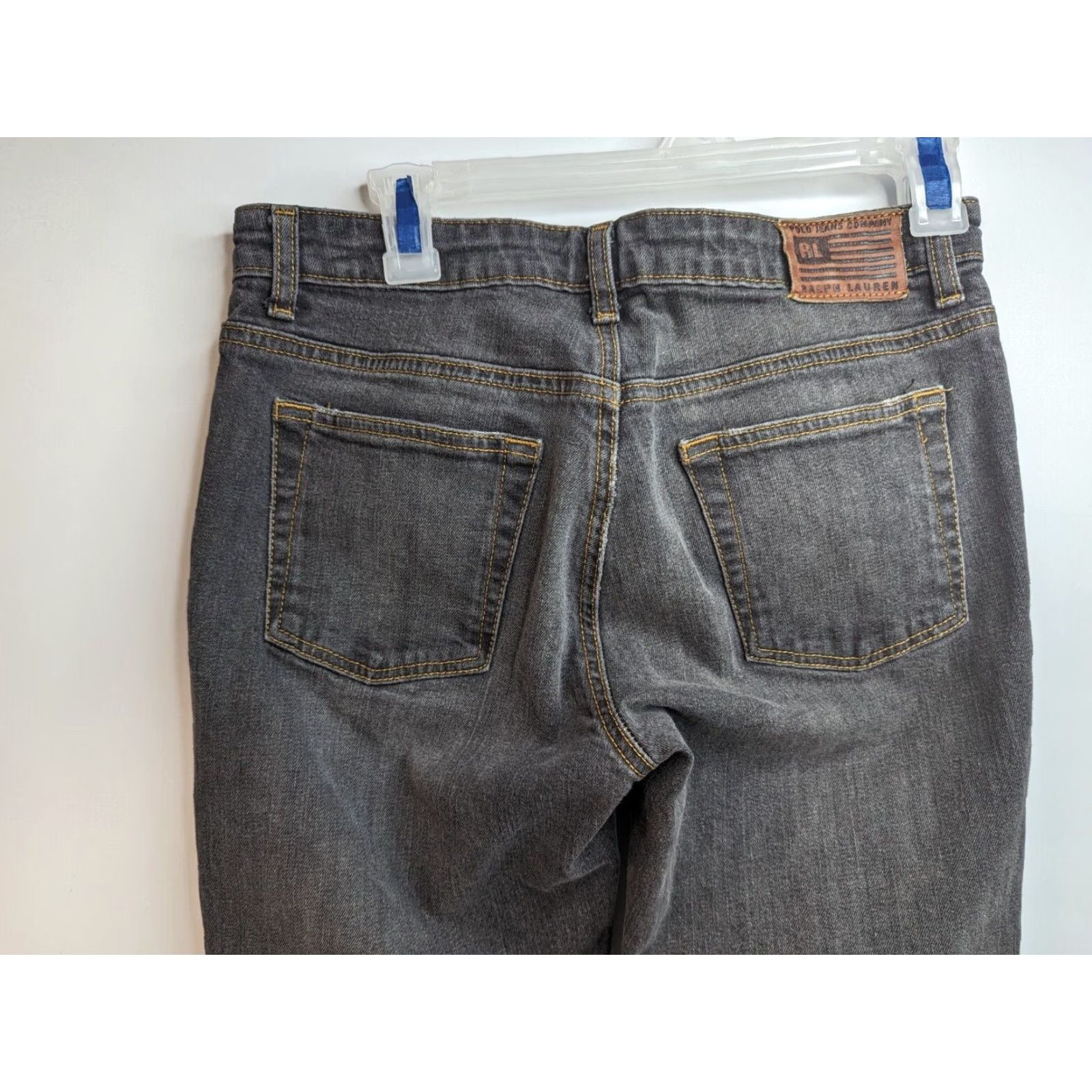 Polo Ralph Lauren Polo Ralph Lauren Jeans Boot Cut Denim Womens 8x34 Black Dark Stretch Modern Retro? Size 30" / US 8 / IT 44 - 7 Thumbnail