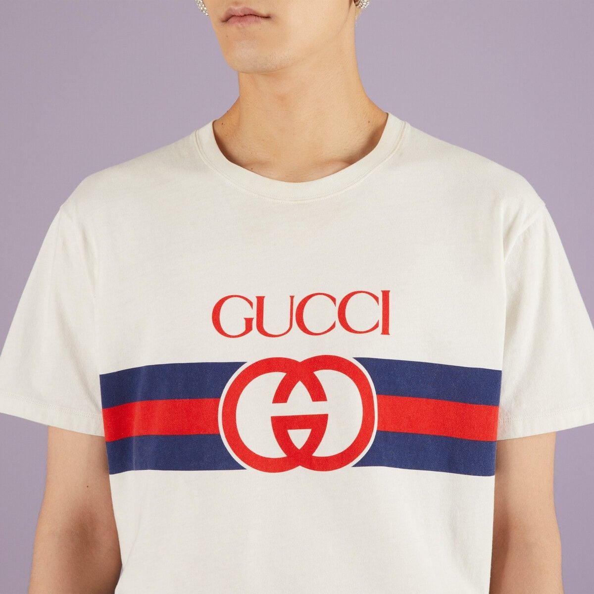 Gucci o1mt1gz0725 Interlocking G Cotton T-Shirt in White Size US S / EU 44-46 / 1 - 3 Thumbnail