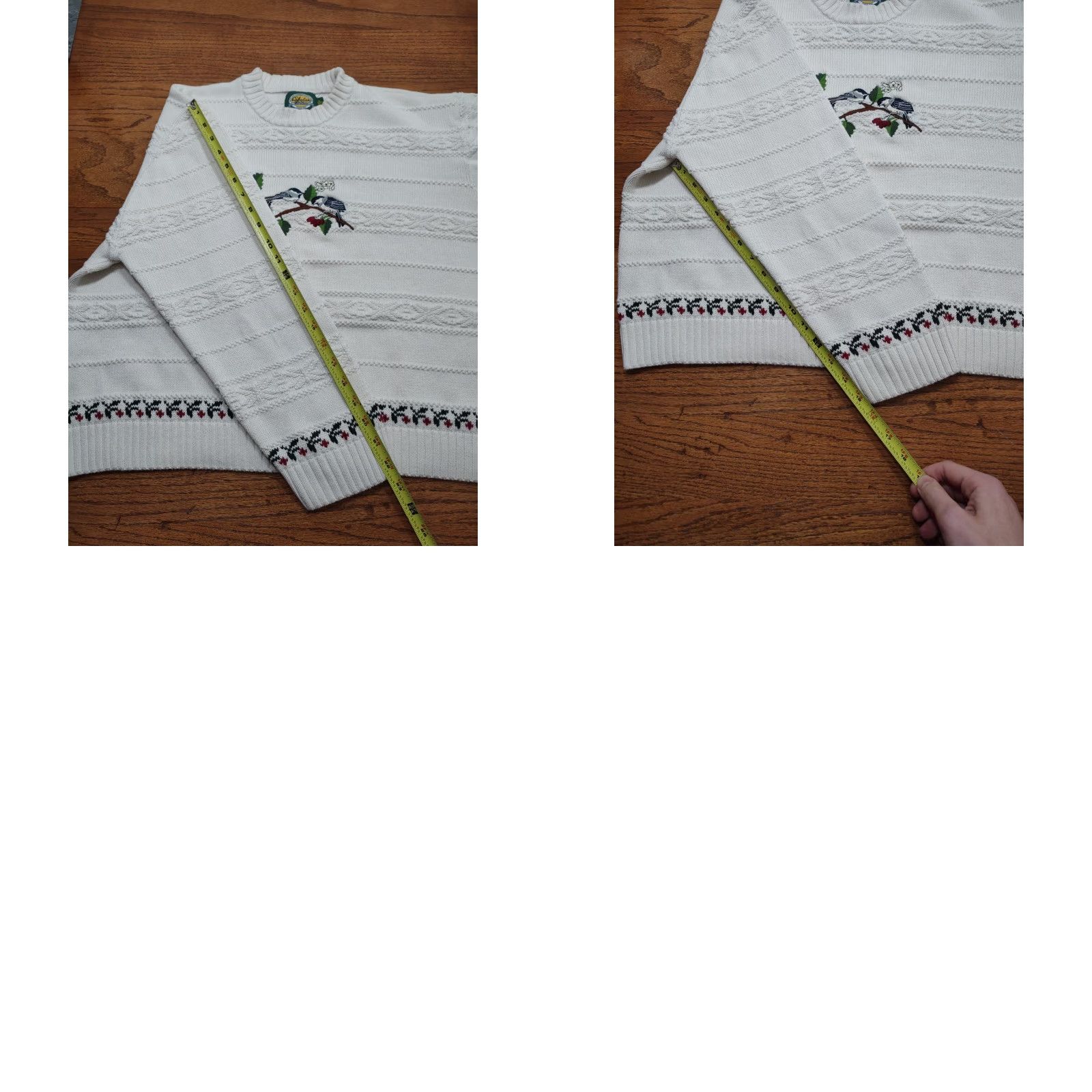 Vintage VINTAGE Cabela's Sweater Women's XL Cream Embroidered Bird Pullover Knit Crew Neck Chunky Knit Worthy for Travel Casual 90s Outdoor Winter Size XL / US 12-14 / IT 48-50 - 8 Thumbnail