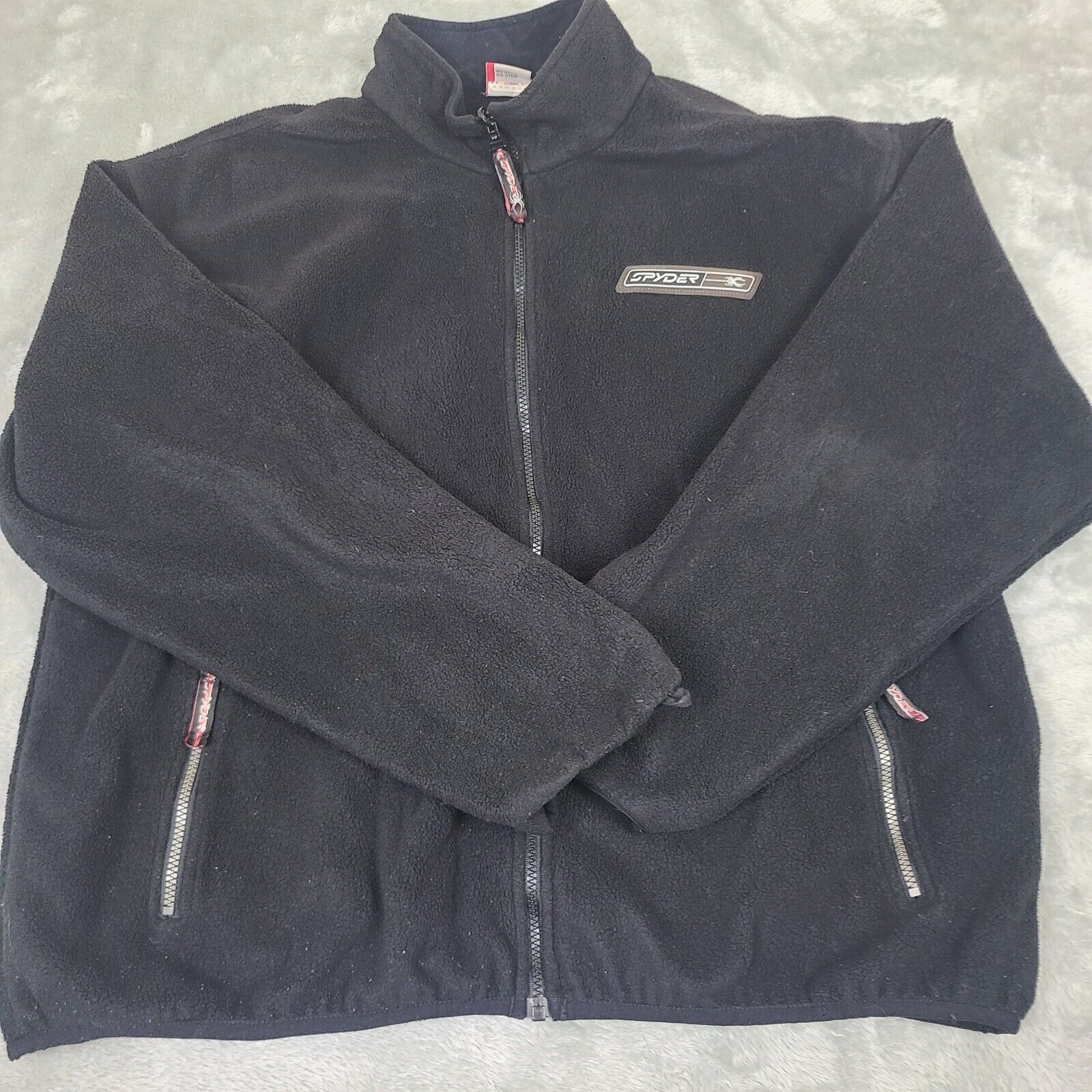 Spyder Spyder Full Zip Fleece Jacket Mens Size 2XL Black Long Sleev Size US XXL / EU 58 / 5 - 1 Thumbnail