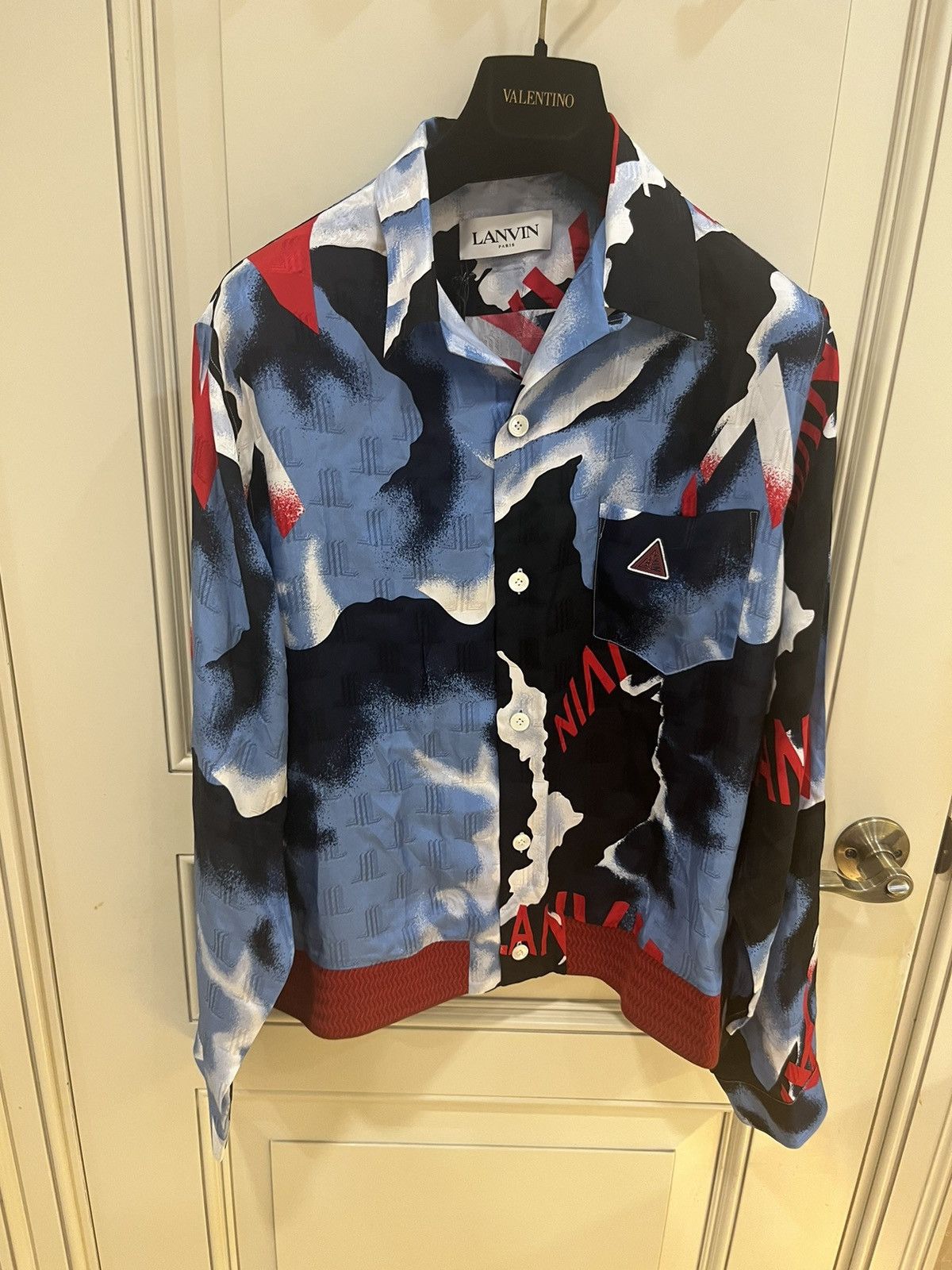 Lanvin silk print shirt collar size40 Size US M / EU 48-50 / 2 - 14 Thumbnail