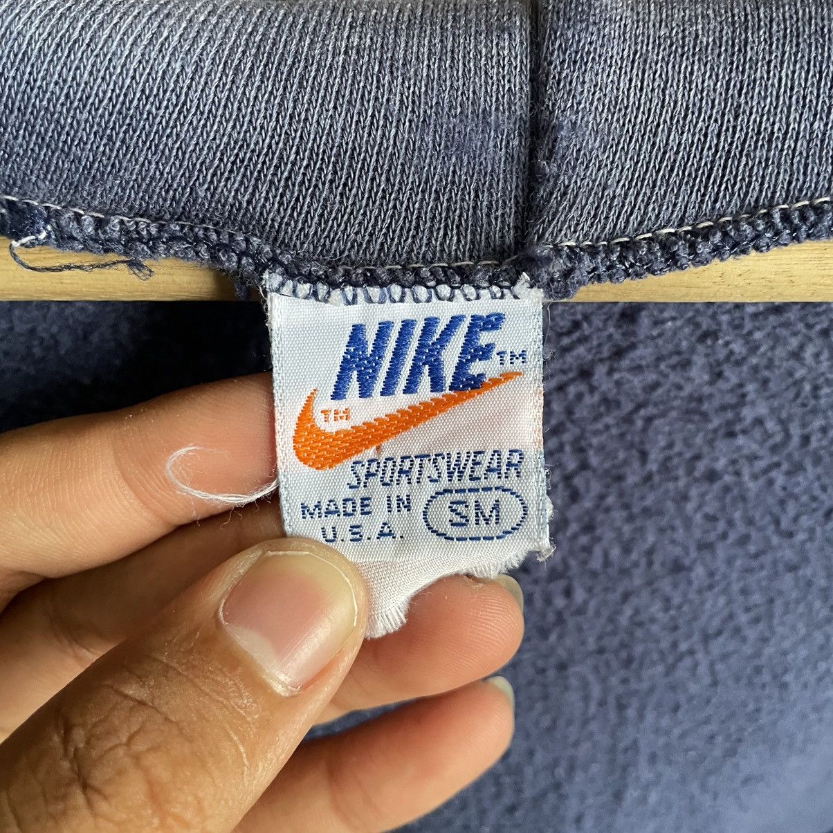 Nike Vintage 80’s Nike Zipper Hoodie Size US XXS / EU 40 - 4 Thumbnail