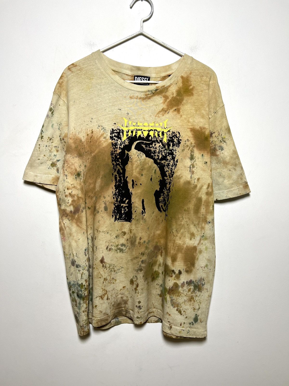 Diesel Vintage Tour Tee tie dye mud acne