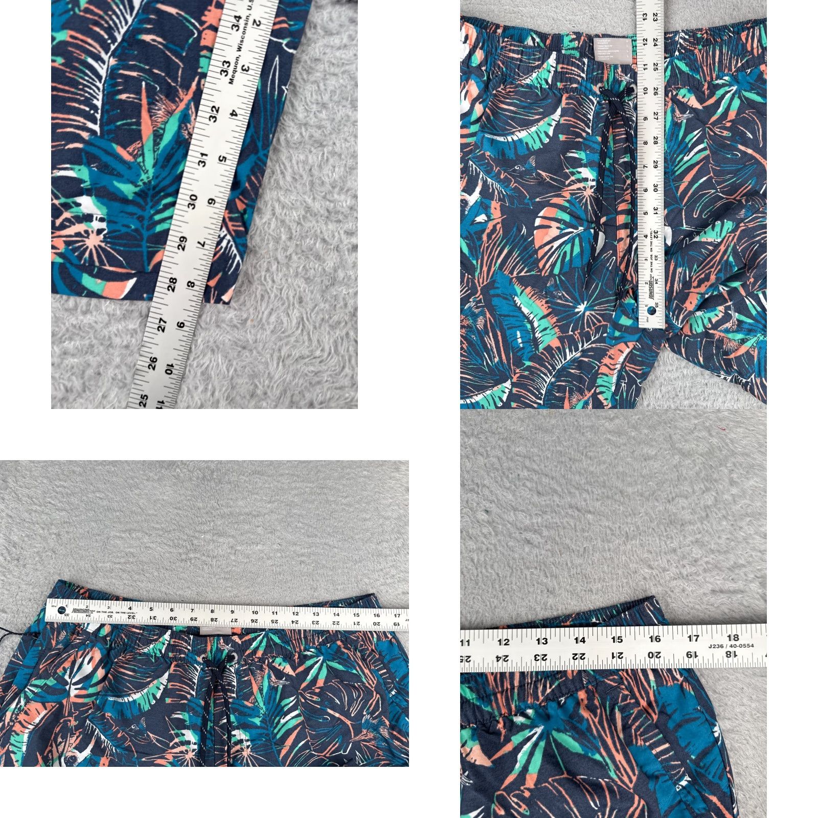 Vintage Columbia Mens Shorts Cargo Knee-Length Blue Nylon Lined 36x8 Regular Waist 36 Inseam Canvas Pockets Zip Casual Travel Outdoor Fishing Boating Kayak Size US 33 - 8 Thumbnail