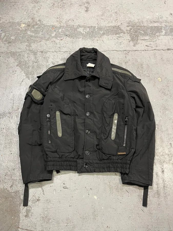 Dolce & Gabbana FW2004 Dolce & Gabbana Multi-Pocket Black Nylon Bomber Jacket Size US L / EU 52-54 / 3 - 5 Thumbnail