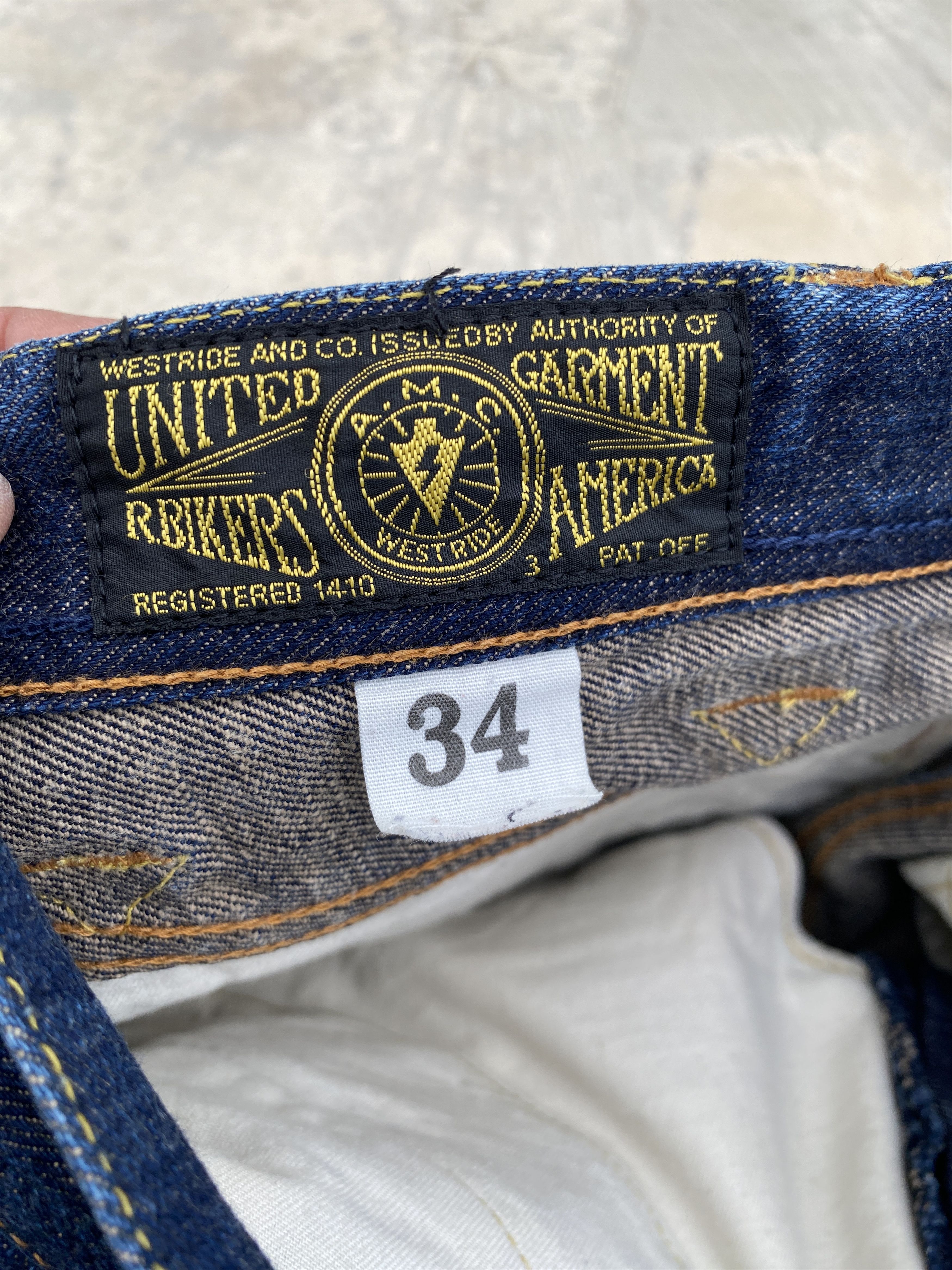 Japanese Brand × WEST RIDE × Warehouse Westride Bikers Selvedge Jeans by Warehouse Size US 33 - 12 Thumbnail