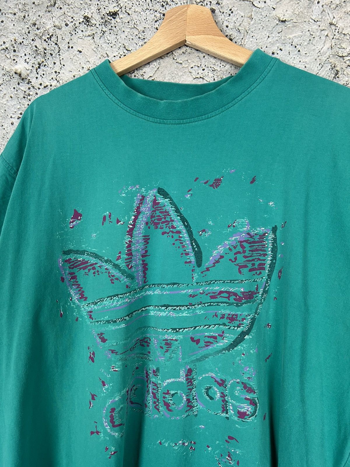 Adidas Vintage Adidas Originals 90s Retro Graphic Tee Streetwear Size US L / EU 52-54 / 3 - 3 Thumbnail