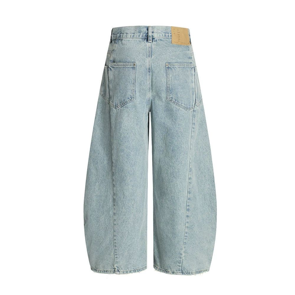 Jean Men's loose-fitting ripped casual scimitar jeans Size US 34 / EU 50 - 2 Thumbnail