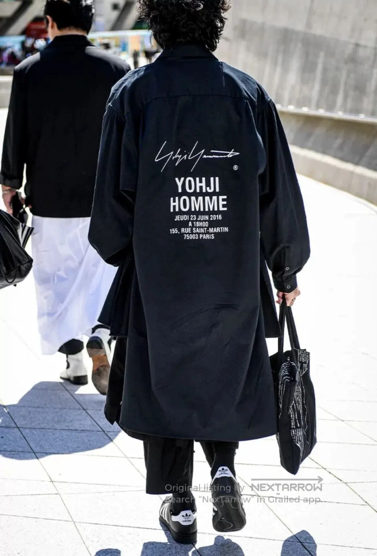 Yohji Yamamoto Yohji Yamamoto Black Logo Long Sleeve Shirt. Size US L / EU 52-54 / 3 - 2 Thumbnail
