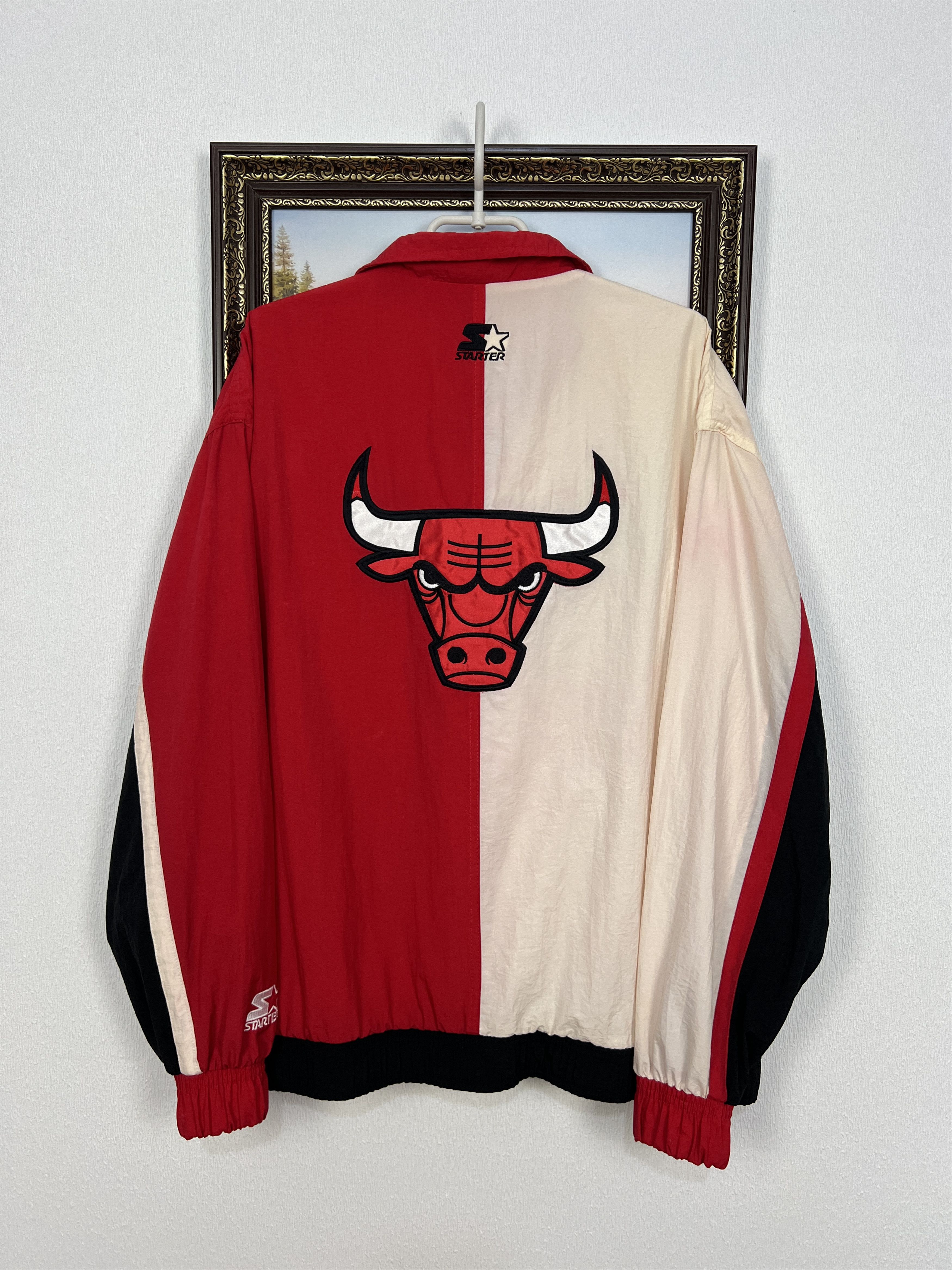 Starter Vintage 90's Starter Chicago Bulls NBA Warm Up Jacket Size US L / EU 52-54 / 3 - 14 Thumbnail