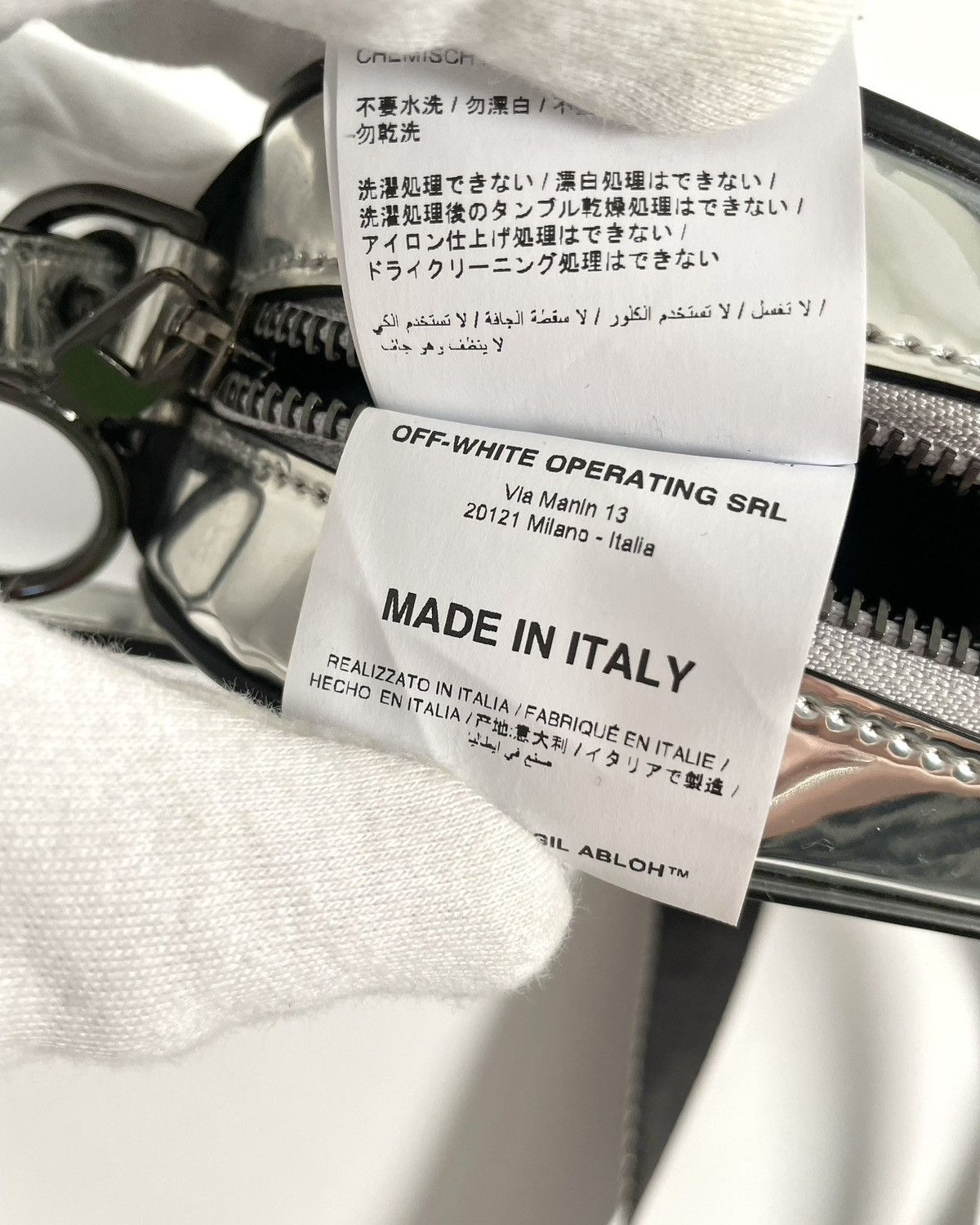 Off-White OFF-WHITE FW 18 Silver Mirror Camera Bag Size ONE SIZE - 11 Thumbnail