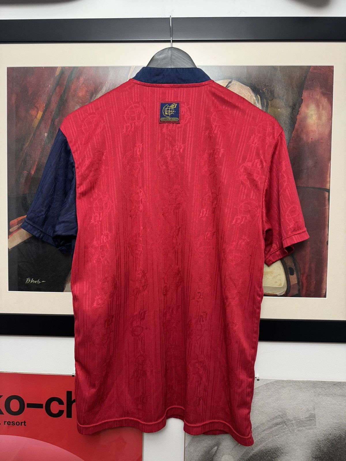 Adidas Adidas 1996-1998 Spain Vintage 90s Football Socceer Jersey Size US M / EU 48-50 / 2 - 2 Thumbnail