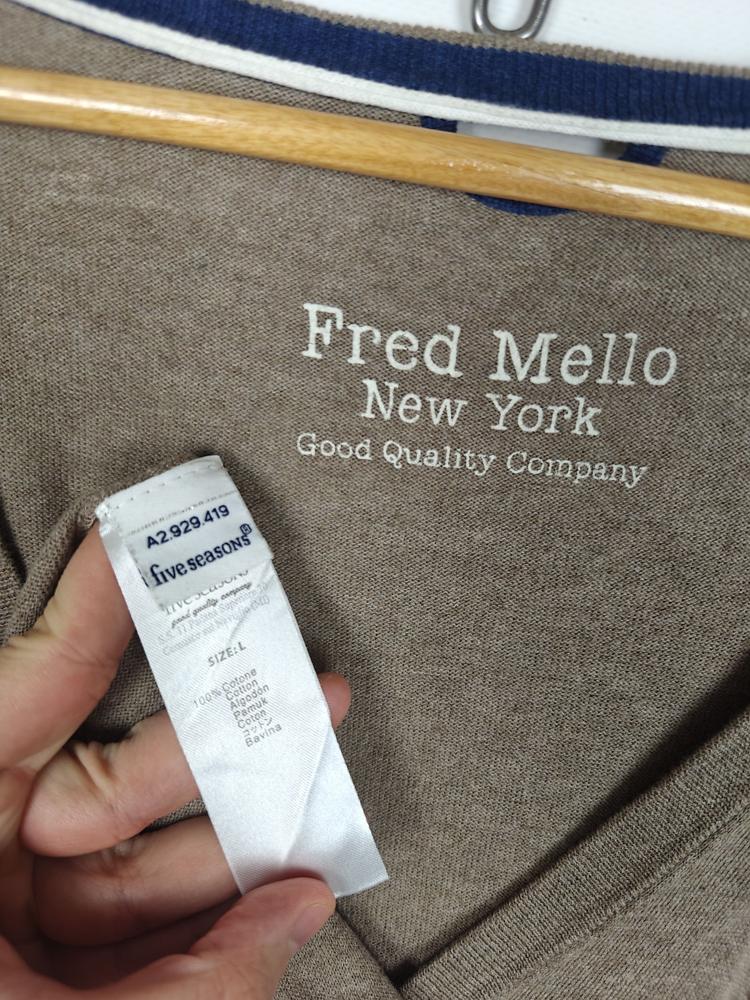 Other Fred Mello New York Cardigan Sweater Italian Pullover L Size US L / EU 52-54 / 3 - 8 Thumbnail