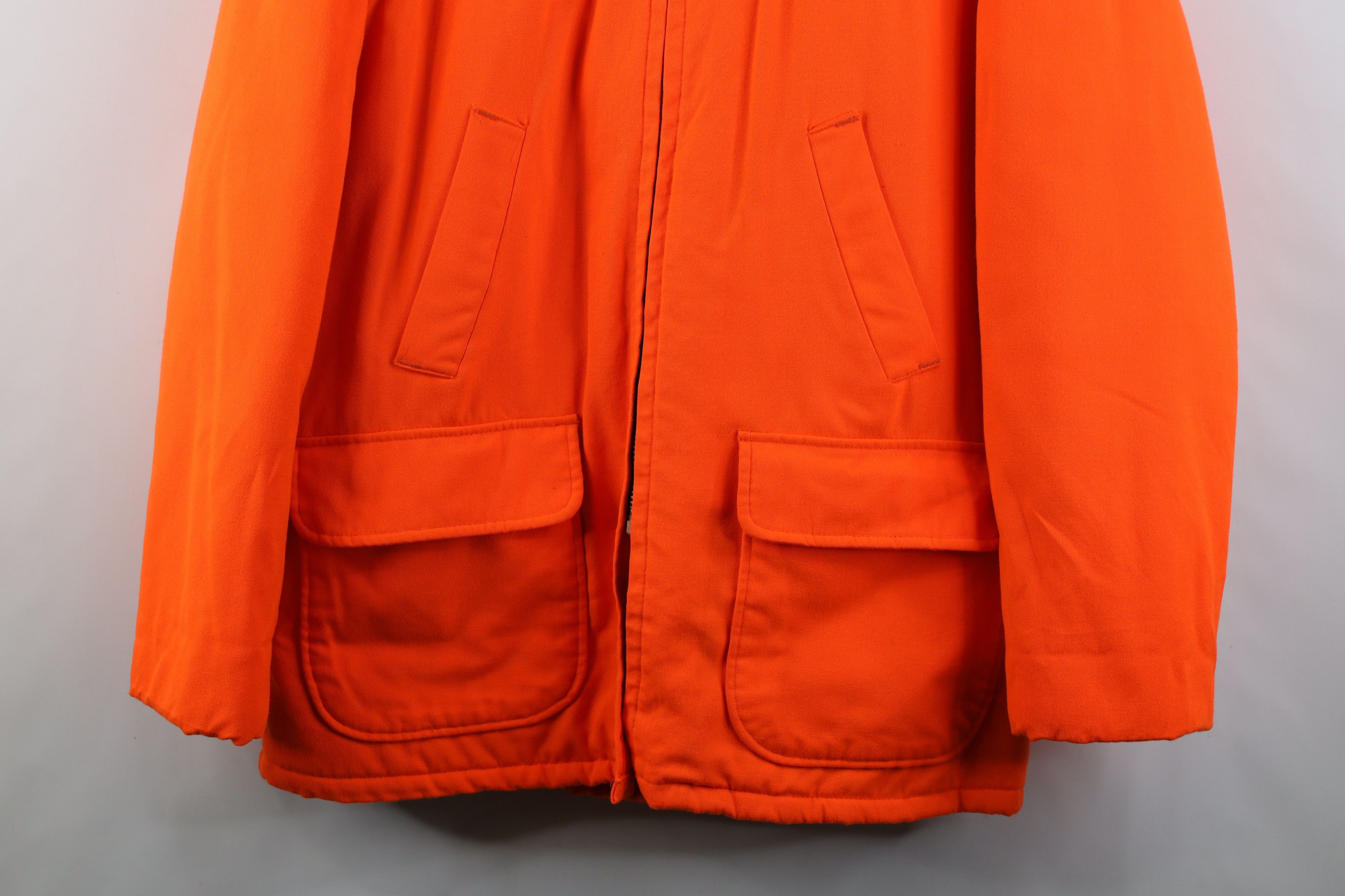 Vintage Vintage 70s Streetwear Hunting Chore Jacket Blaze Orange Size US XL / EU 56 / 4 - 3 Thumbnail