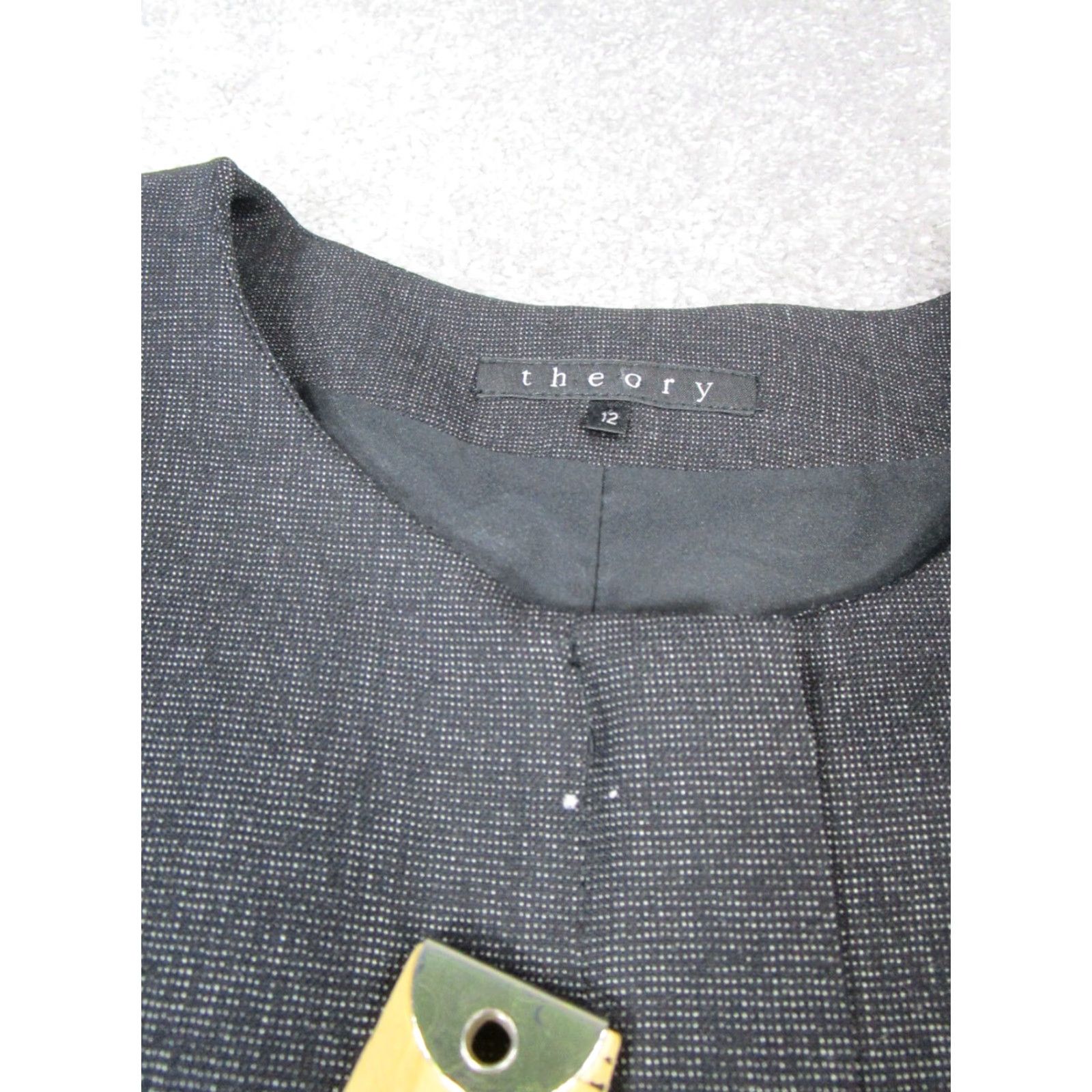 Theory VINTAGE Theory Jacket Womens 12 Black Wool Full Zip Size XL / US 12-14 / IT 48-50 - 5 Thumbnail