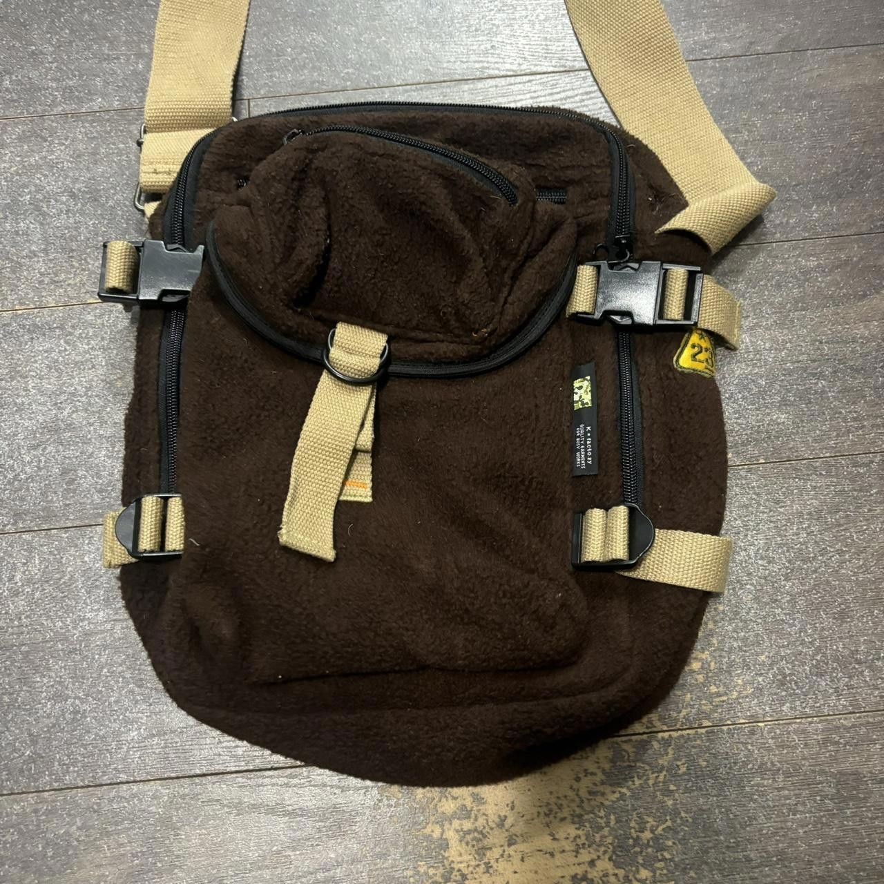 Designer k-factory fleece shoulder bag 00s OS Size ONE SIZE - 1 Thumbnail