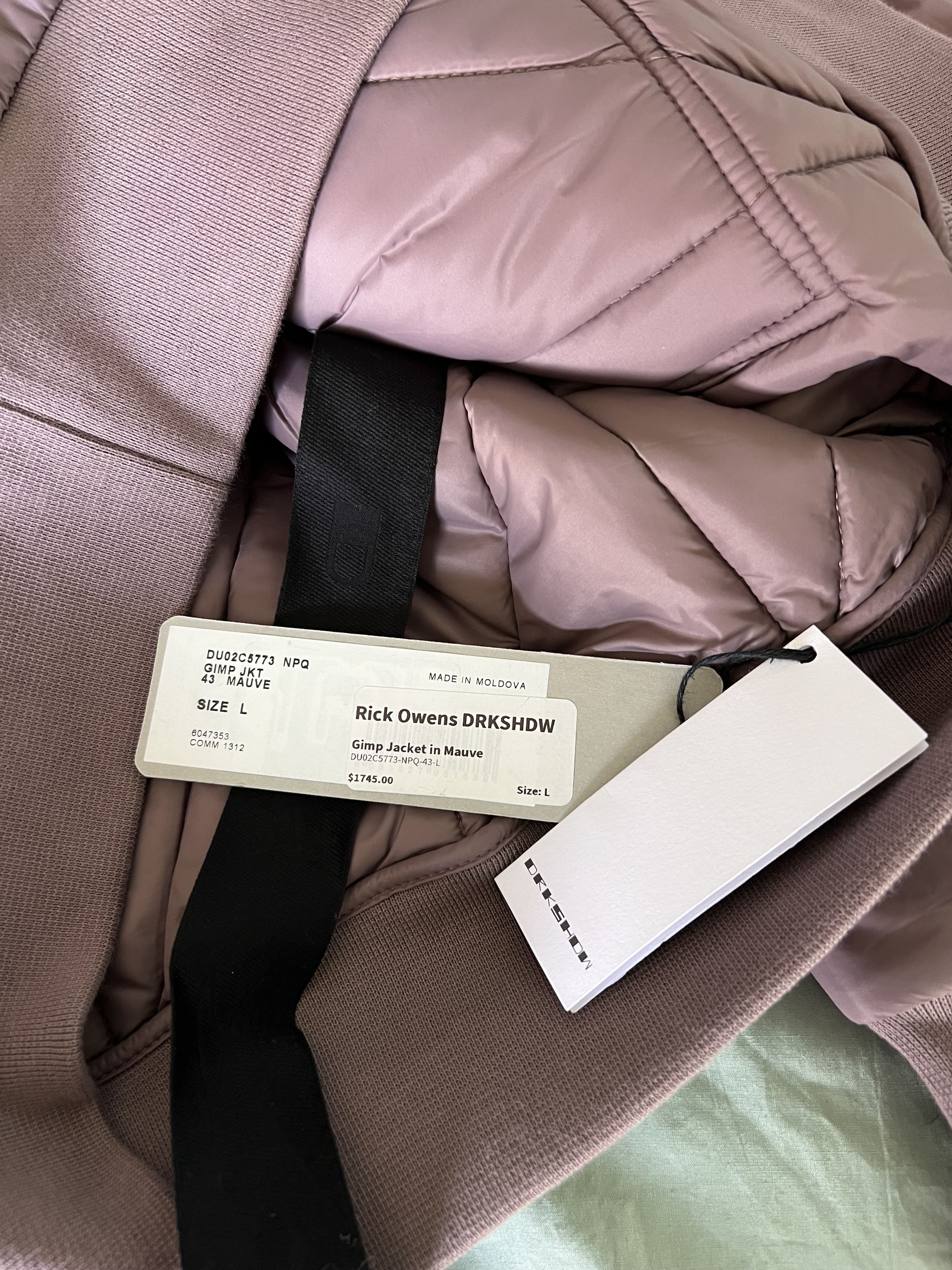 Rick Owens Drkshdw Rick Owens DRKSHDW Gimp Jacket in Mauve Size US L / EU 52-54 / 3 - 10 Thumbnail