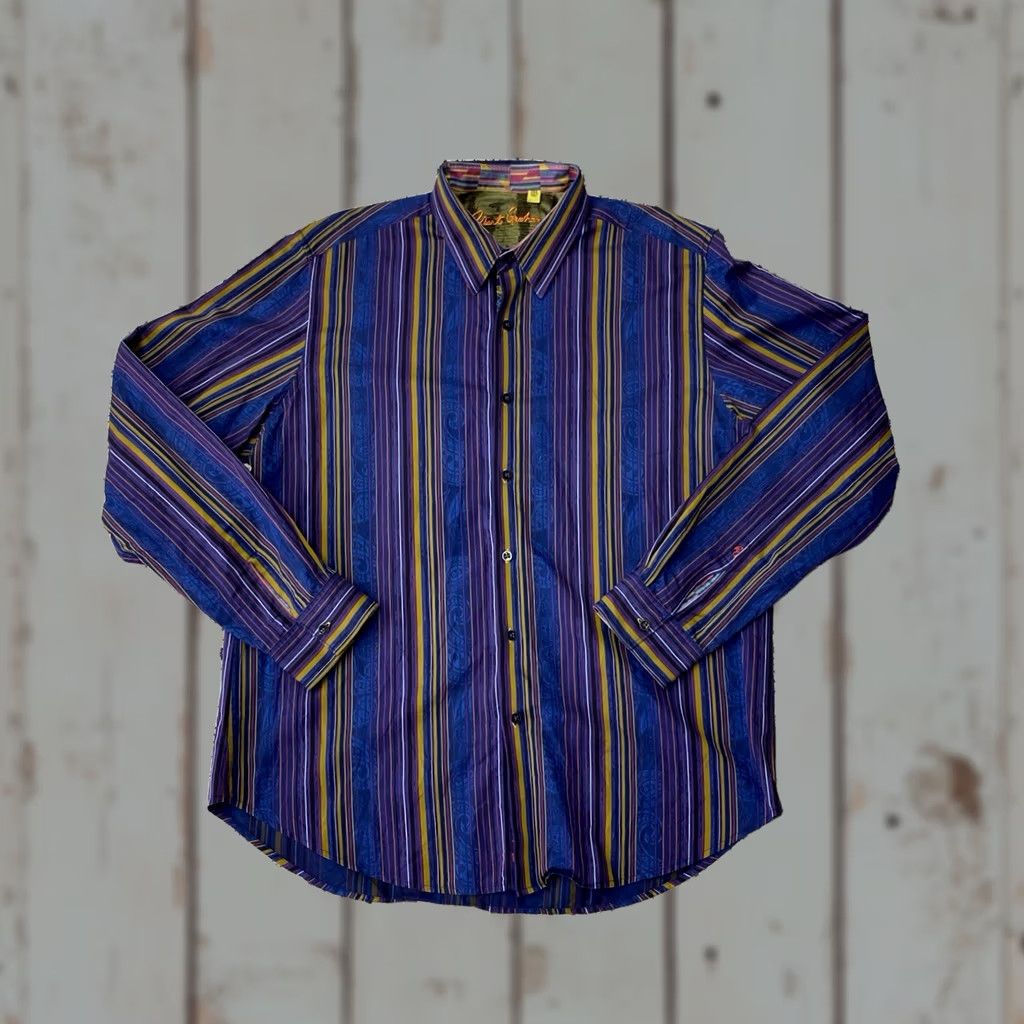 Robert Graham Robert Graham Men 2XL Long Sleeve Button-Down Striped Shirt Size US XXL / EU 58 / 5 - 1 Thumbnail
