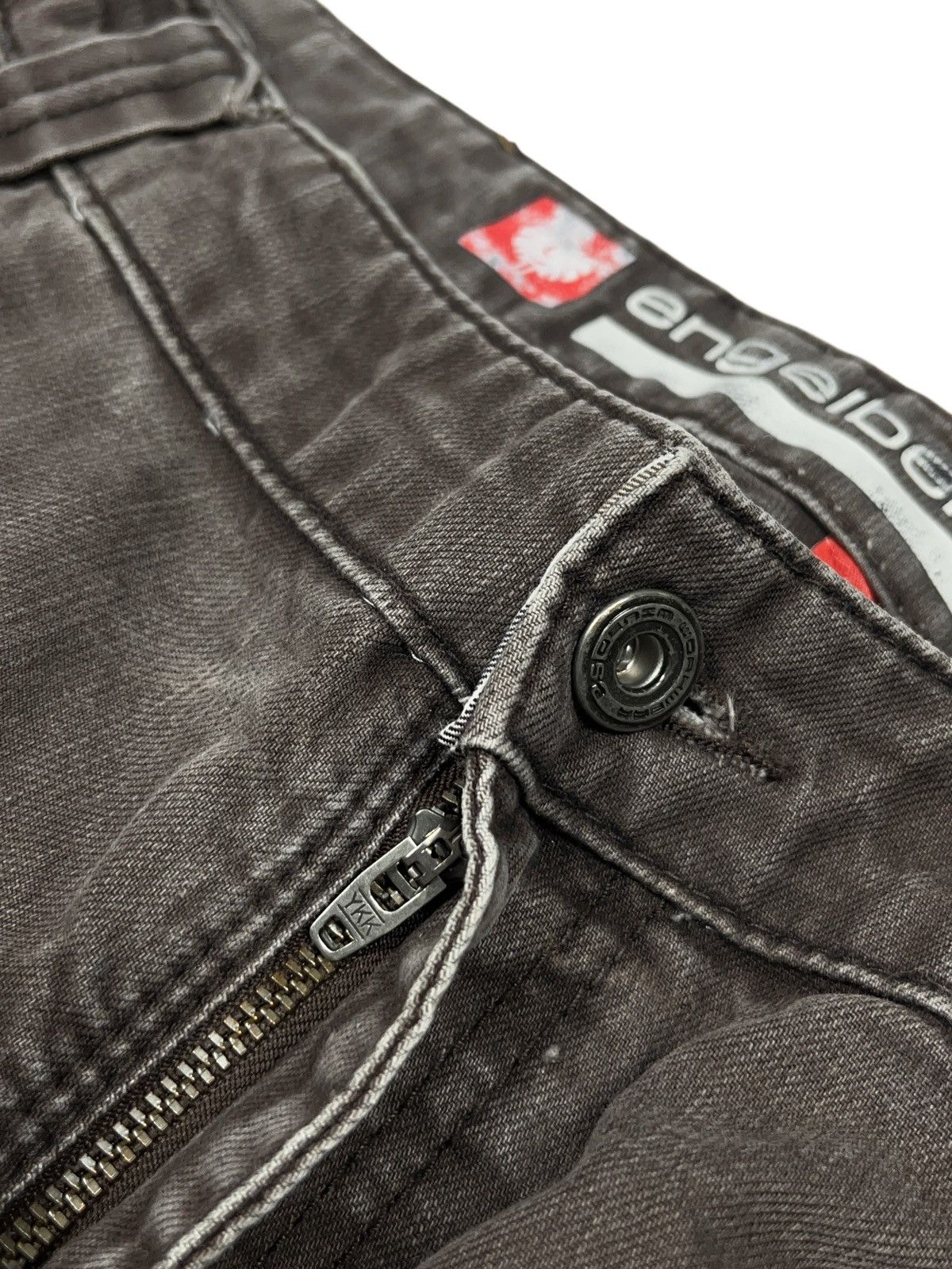 Stewart & Strauss × Vintage Vintage Engelbert Strauss Brown Washed Jeans Multi Pocket Size US 38 / EU 54 - 6 Thumbnail