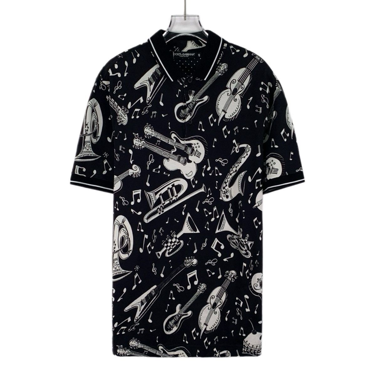 Dolce & Gabbana Dolce & Gabbana Musical Note Instrument Print Shirt K26WX Size US M / EU 48-50 / 2 - 1 Thumbnail