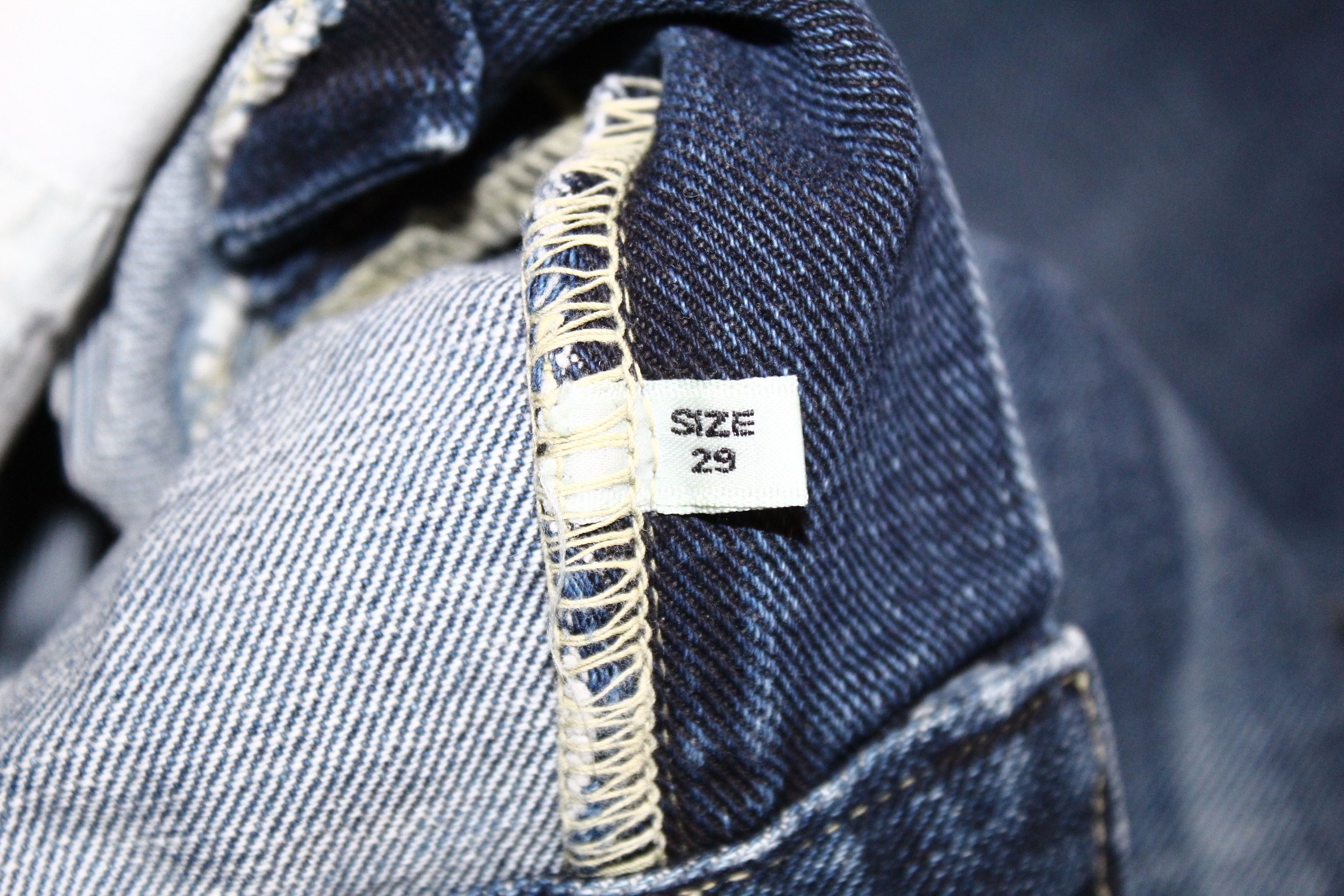 Japanese Brand KohZo Denim Series 004 Low waist faded blue Flared Jeans Size US 29 - 9 Thumbnail
