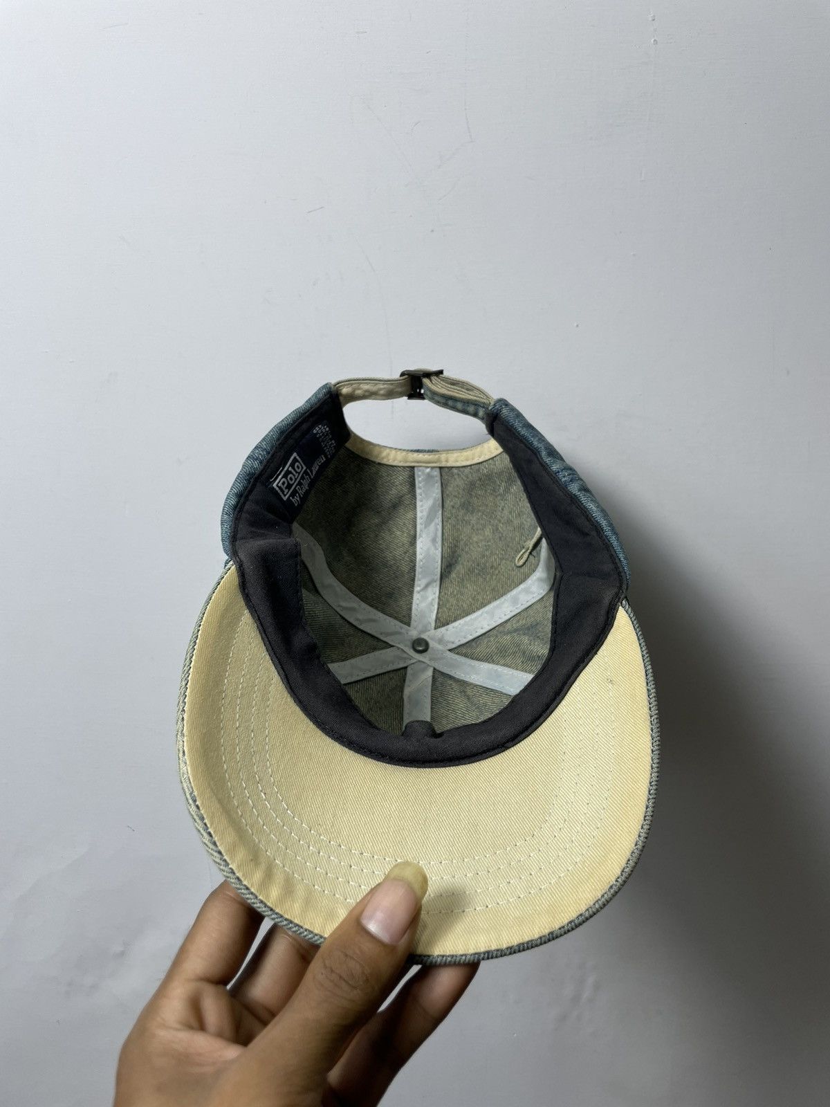Polo Ralph Lauren Rare🔥Vintage Polo Jeans Polo Ralph Lauren Hat Cap Denim Size ONE SIZE - 7 Thumbnail