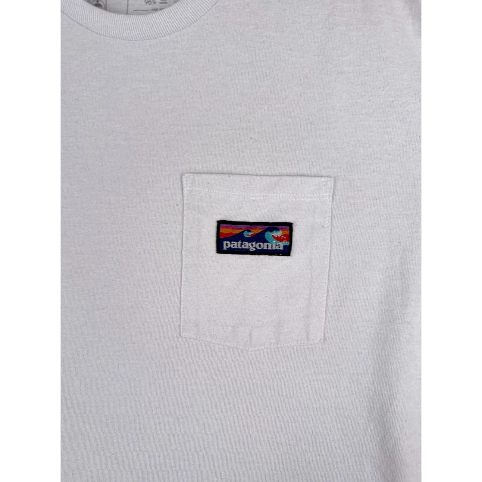 Patagonia Patagonia Shirt Men M White Logo Responsibili-Tee Pocket Cotton Blend Crew Neck Short Sleeve All Seasons Size US M / EU 48-50 / 2 - 6 Thumbnail