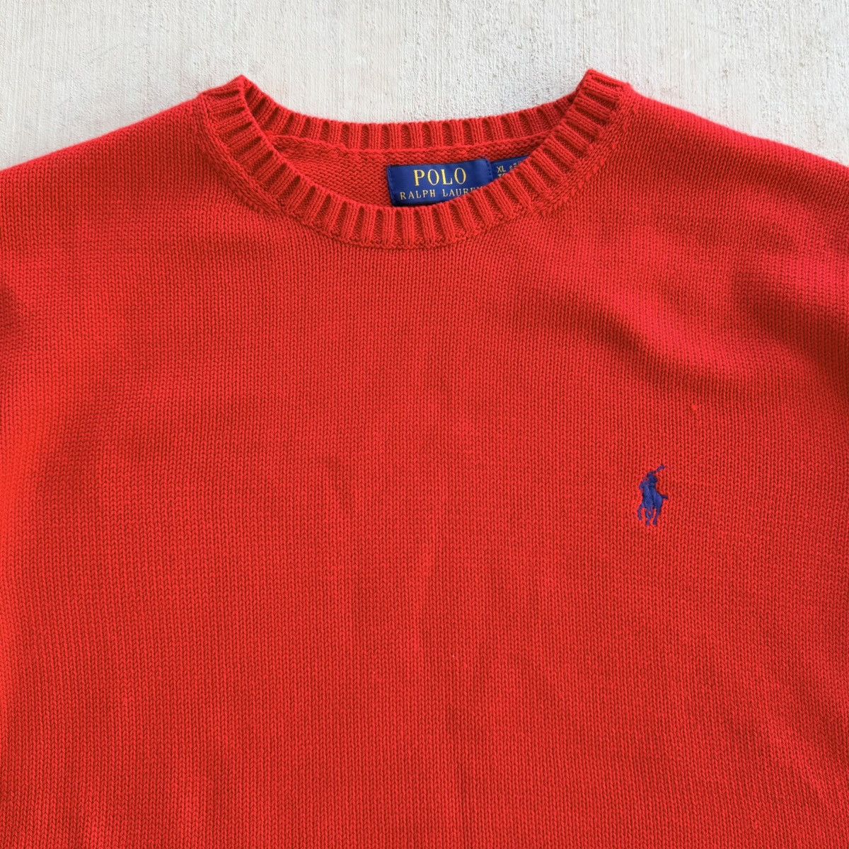 Polo Ralph Lauren Polo Ralph Lauren Sweater Crew Neck Pullover Knit Red Size US XL / EU 56 / 4 - 2 Thumbnail