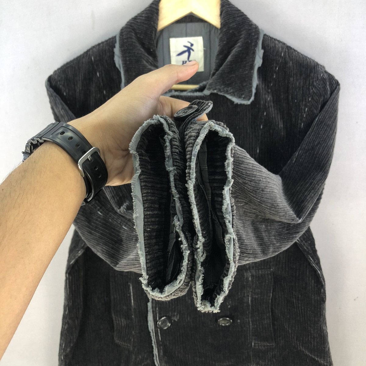 Issey Miyake 1980s HSG by Issey Miyake Double Breasted Corduroy jacket Size US S / EU 44-46 / 1 - 16 Thumbnail