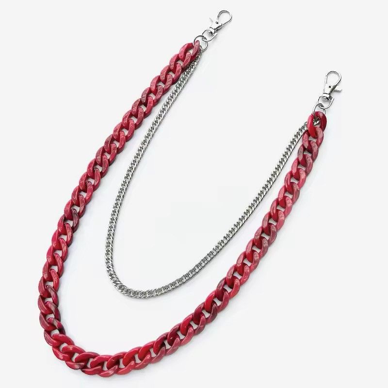 Jewelry Retro Red Waist Pants Chain Size ONE SIZE - 4 Thumbnail