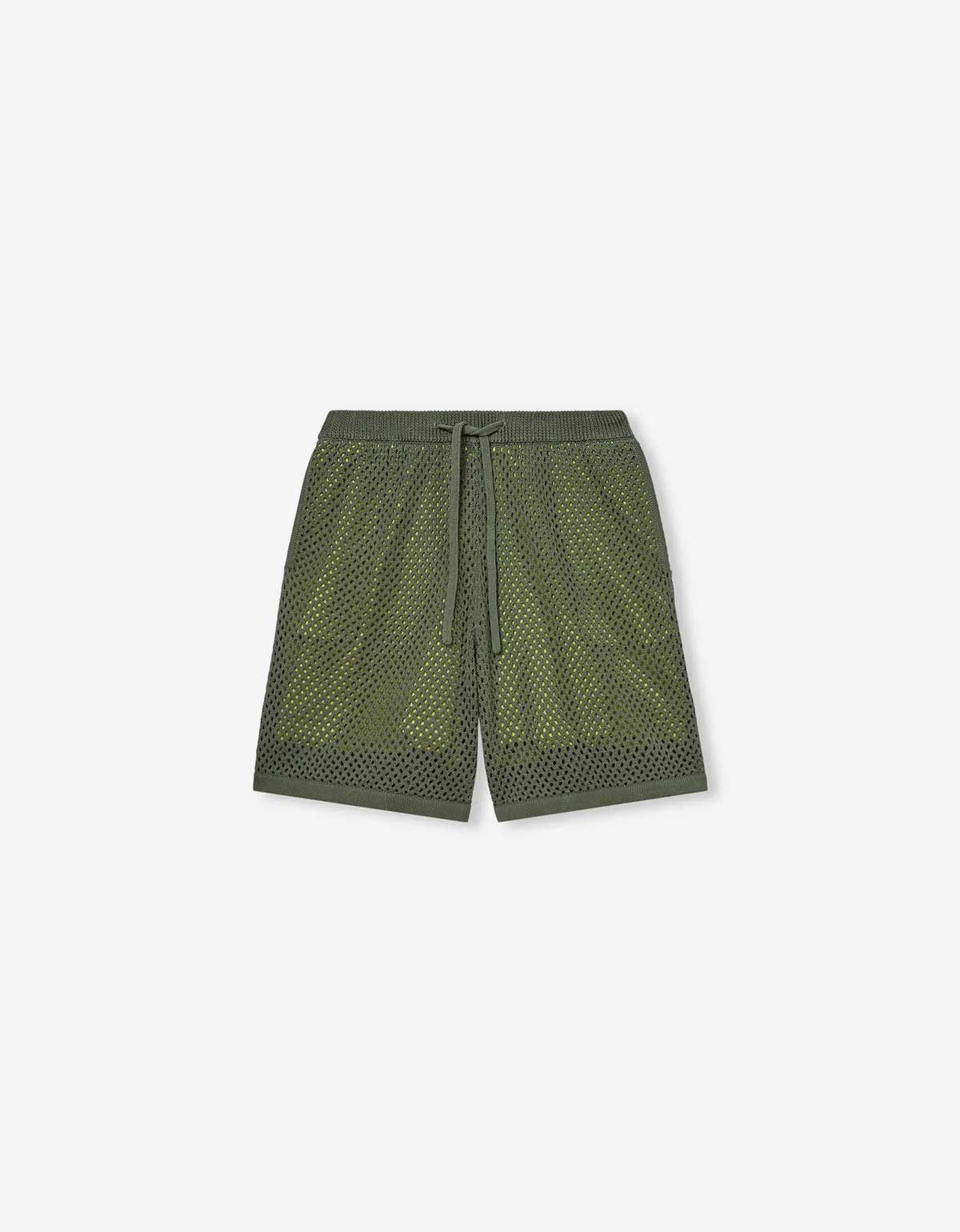 Kenzo Kenzo Green Embroidered Knitted Shorts Size US 30 / EU 46 - 1 Thumbnail