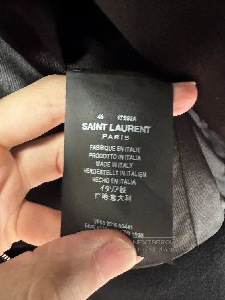Saint Laurent Paris Saint Laurent Studded Collar Wool Jacket. Size US M / EU 48-50 / 2 - 5 Thumbnail
