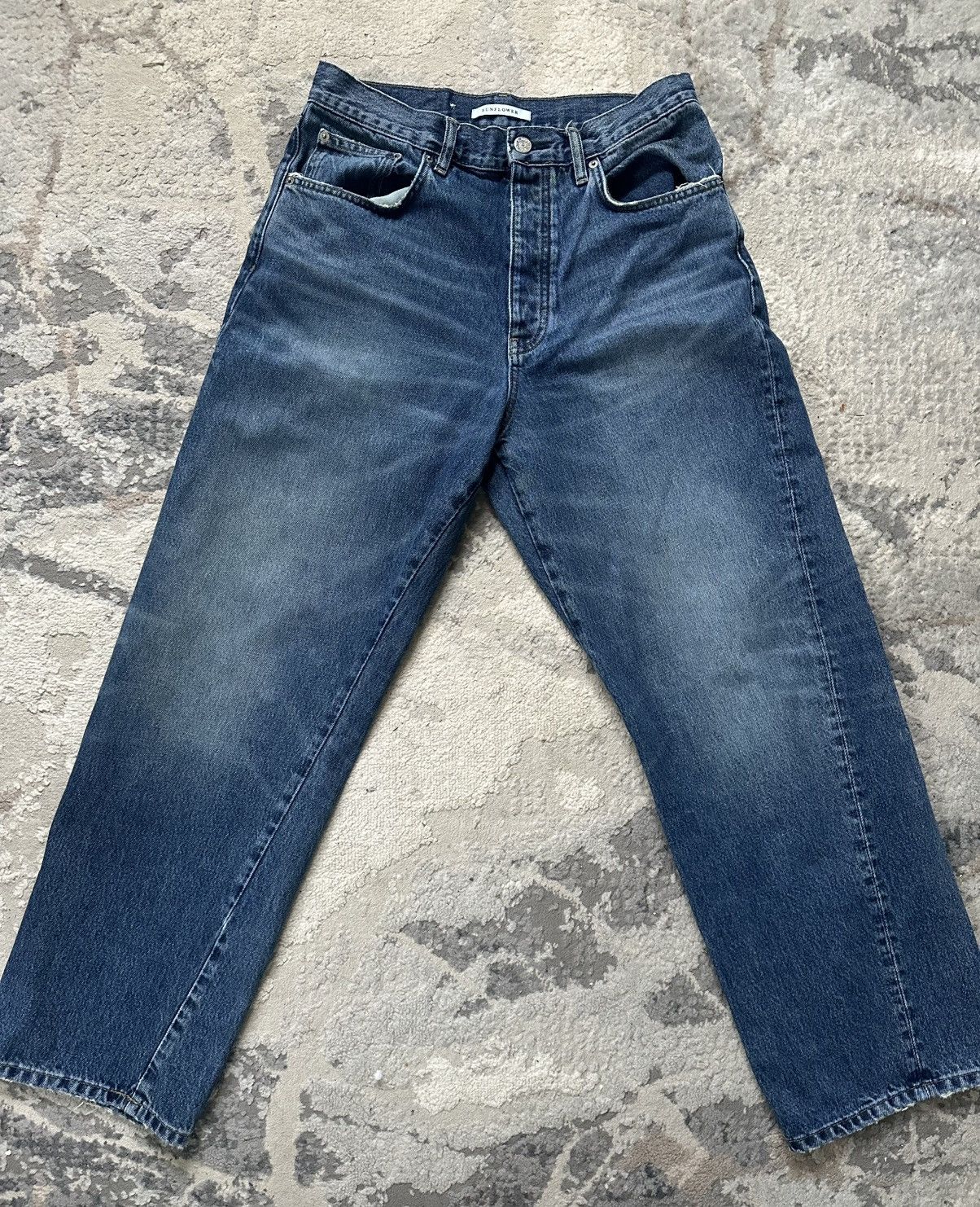 Sunflower Wide Leg Twisted Denim Size US 31 - 1 Thumbnail