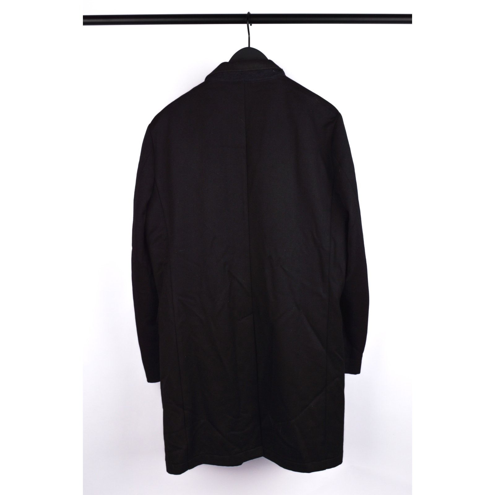 Marithe + Francois Girbaud Marithe + Francois Girbaud black wool coat Size US L / EU 52-54 / 3 - 2 Thumbnail