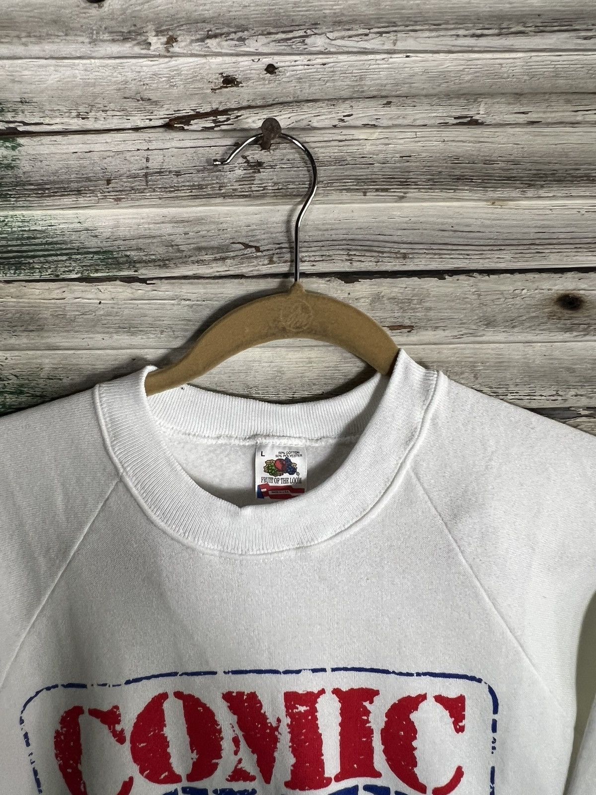 Fruit Of The Loom × Vintage Vintage Comic Relief Sweatshirt Size US L / EU 52-54 / 3 - 4 Thumbnail