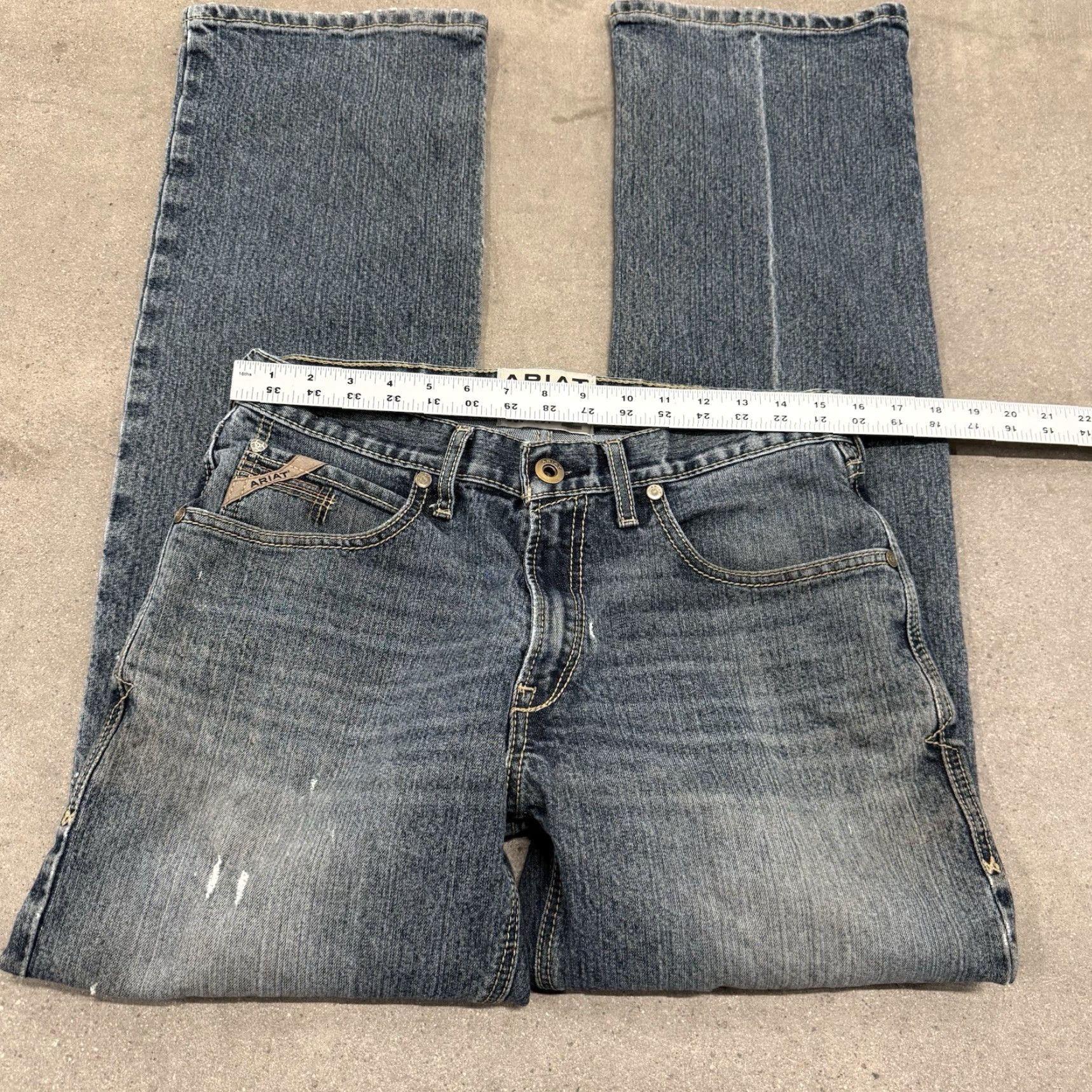 Ariat ARIAT Jeans 32X34 Mens Relaxed Boot Cut Blue Denim M4 Size US 32 / EU 48 - 6 Thumbnail