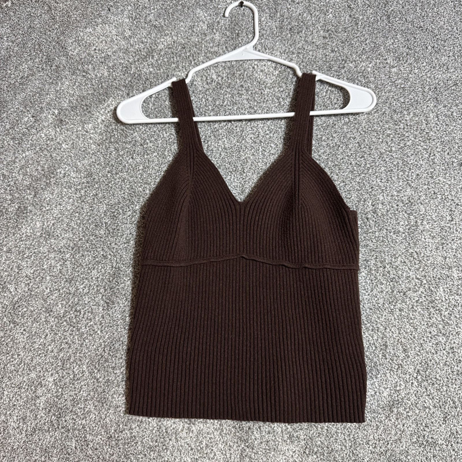 Other Knit Tank Top Women Large Y2K Chic Preppy Ribbed Cottagecore Size L / US 10 / IT 46 - 1 Thumbnail