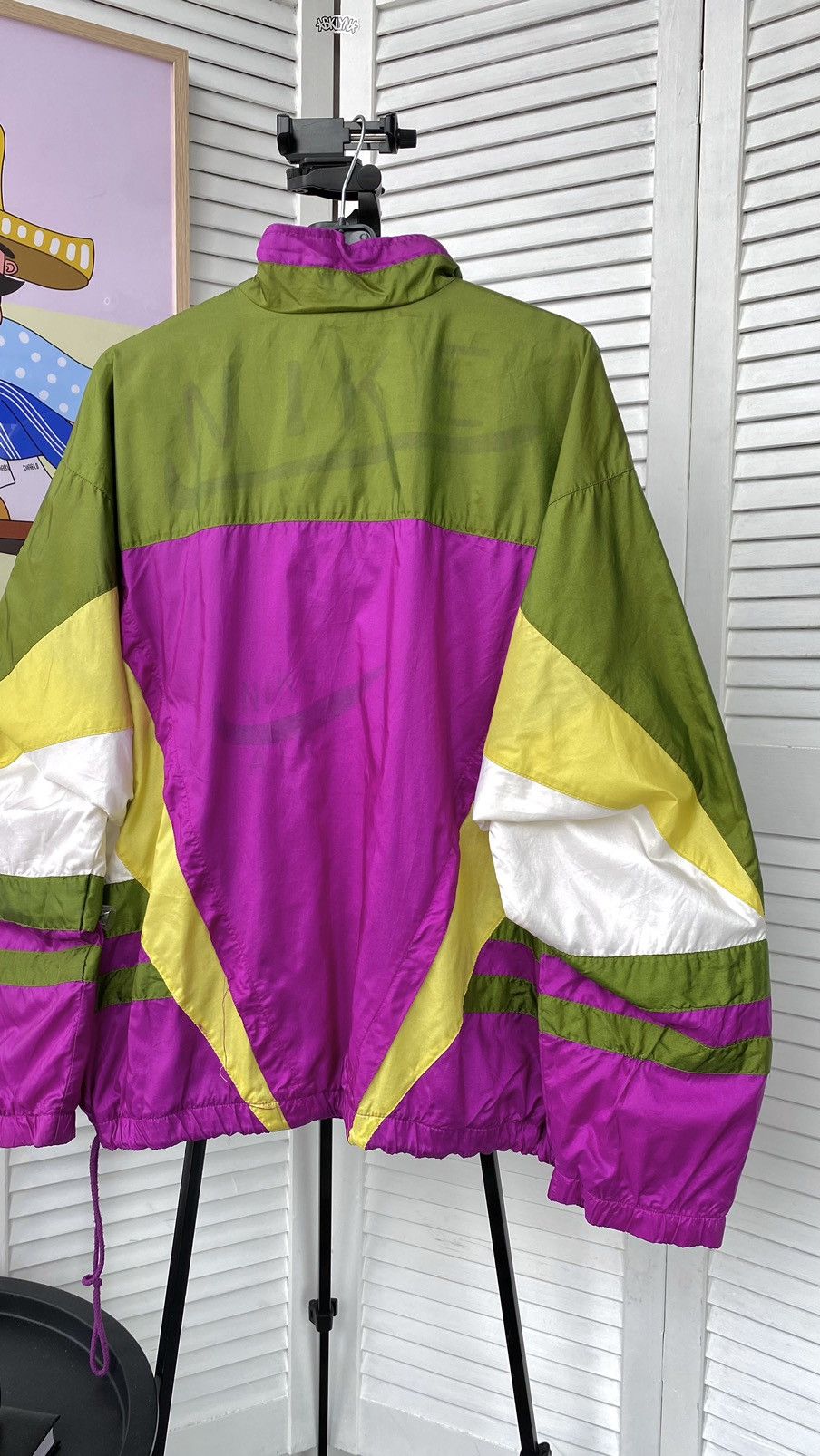 Nike × Vintage Vintage Nike International Track Retro Nylon Jacket 90s Size US L / EU 52-54 / 3 - 7 Thumbnail